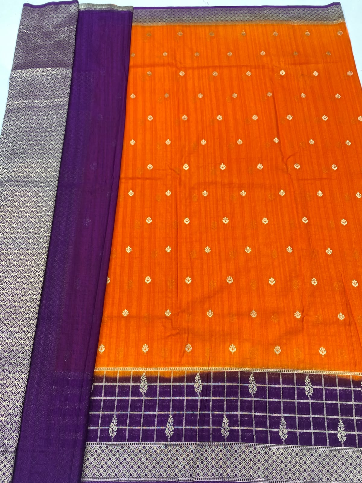 Matka Silk Georgette Saree(3492B-R23)