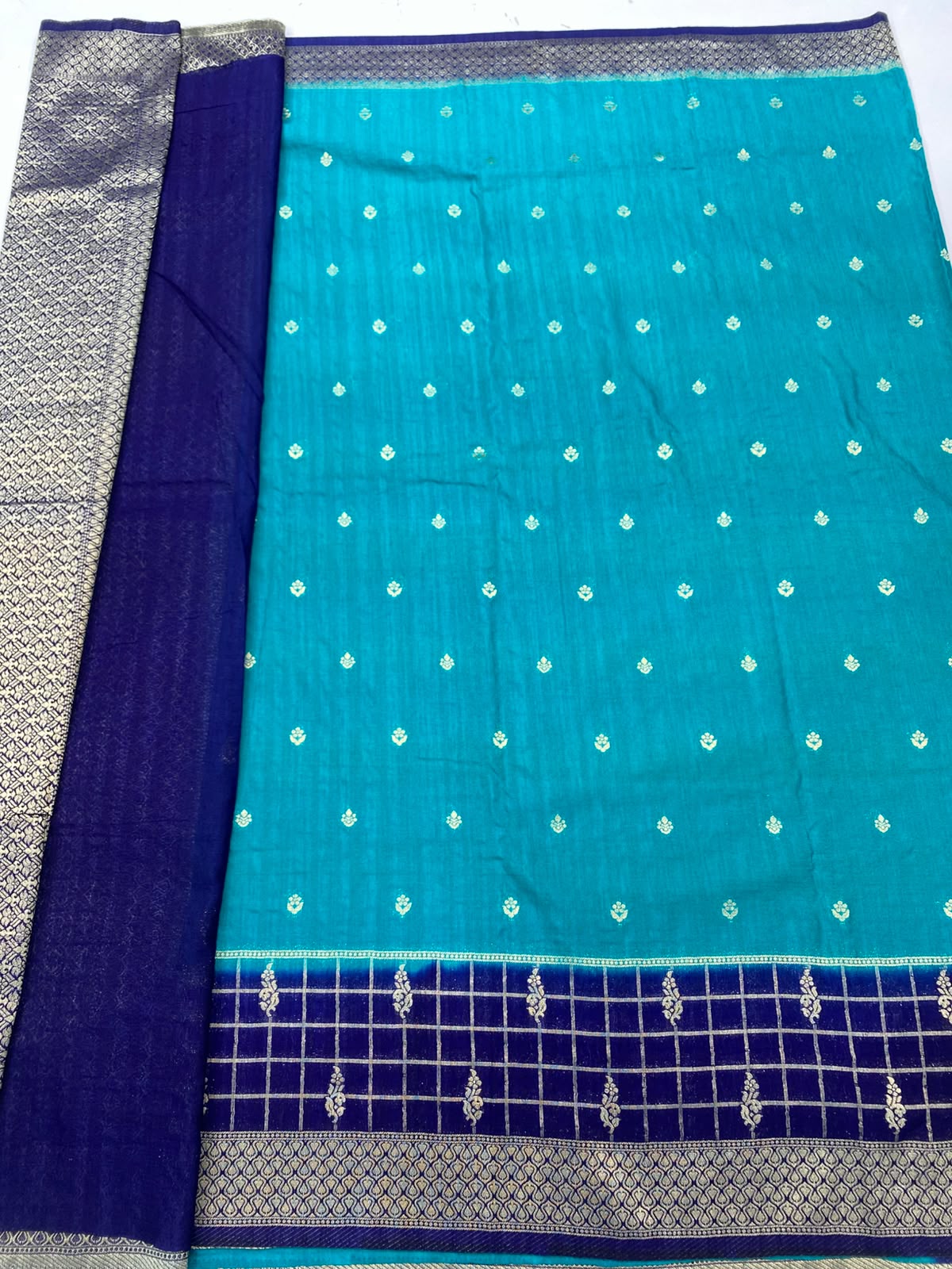 Matka Silk Georgette Saree(3492B-R23)