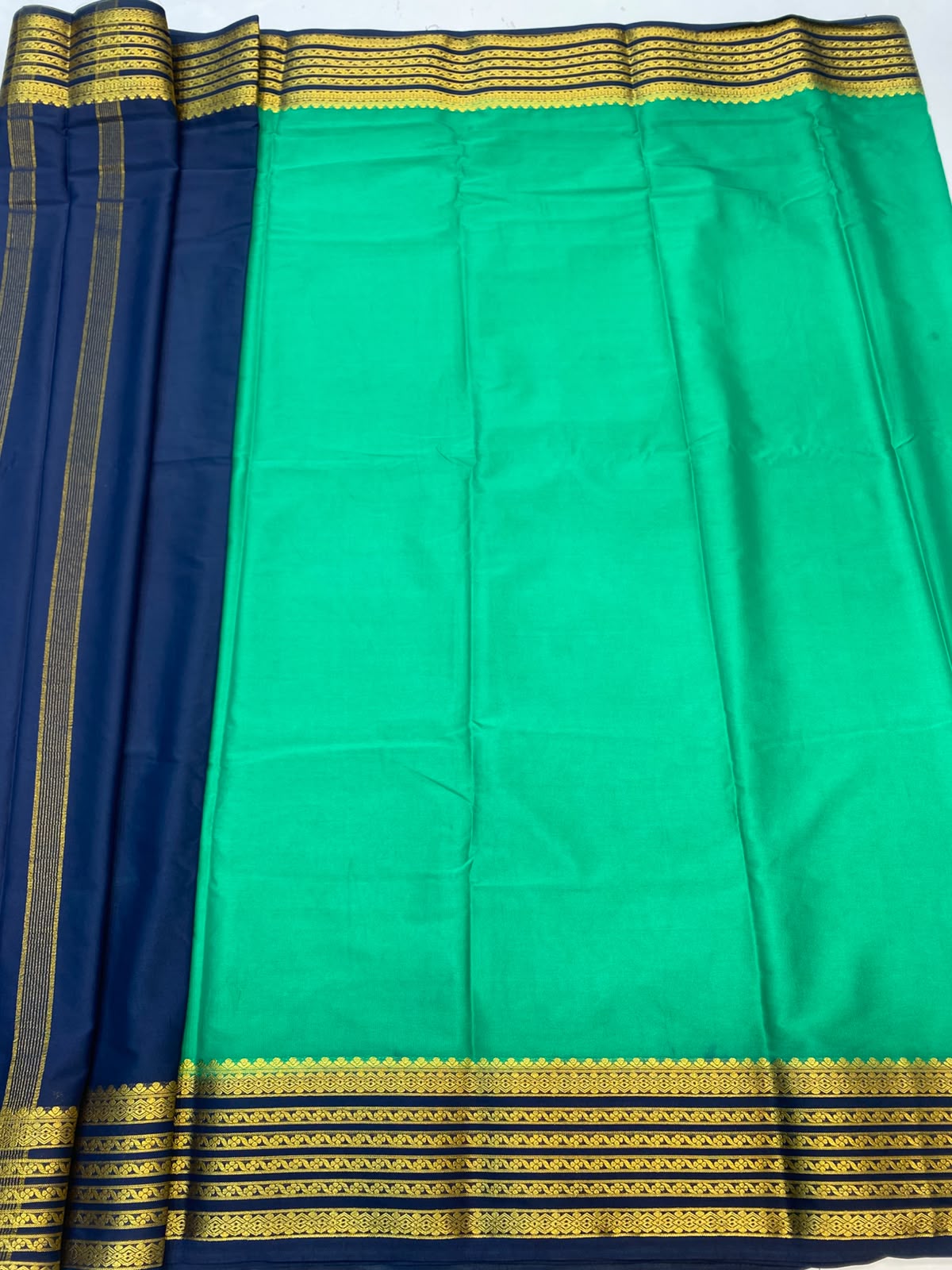Mysore Crepe Zari Border Saree(3508-R16)