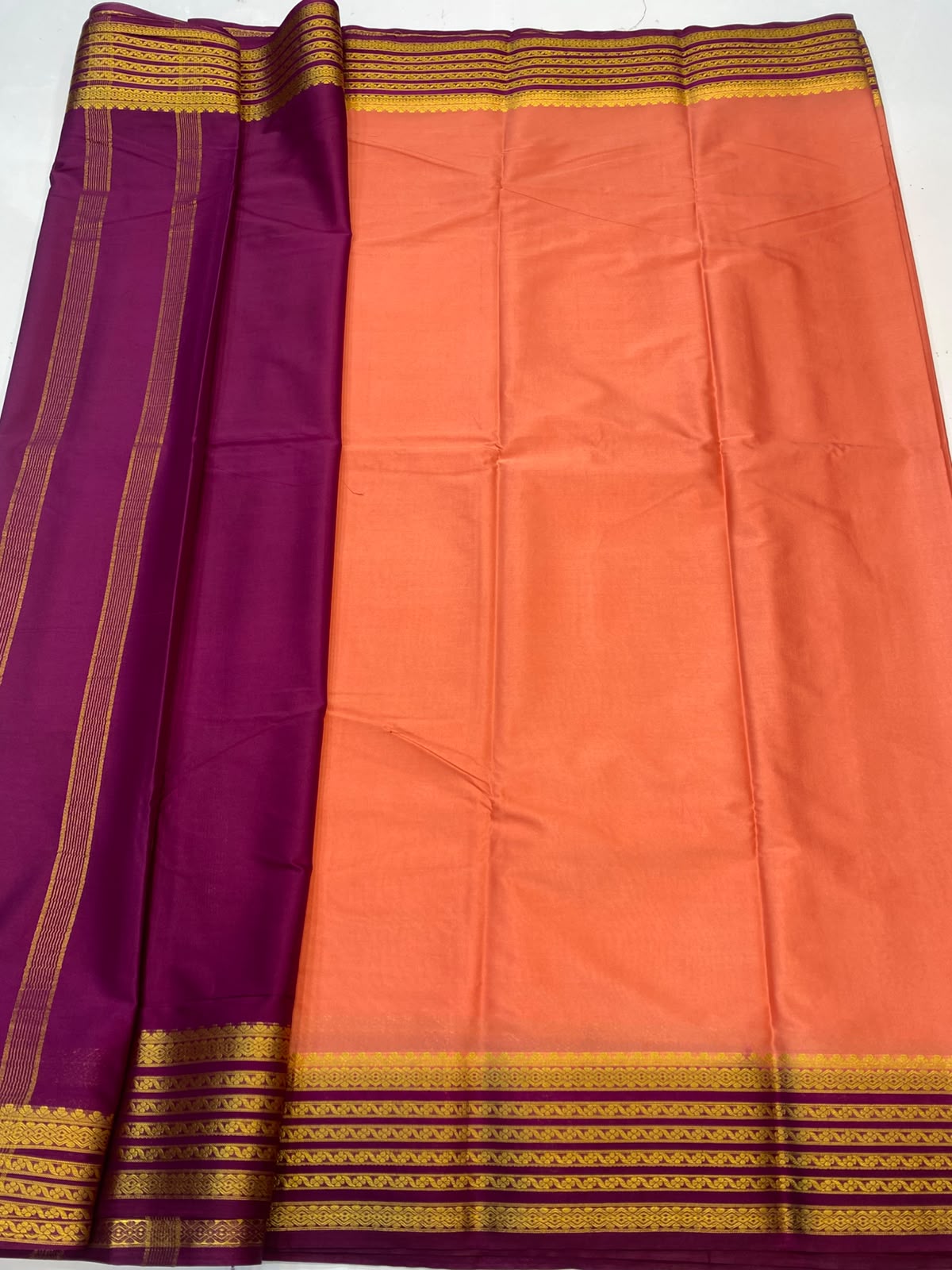 Mysore Crepe Zari Border Saree(3508-R16)