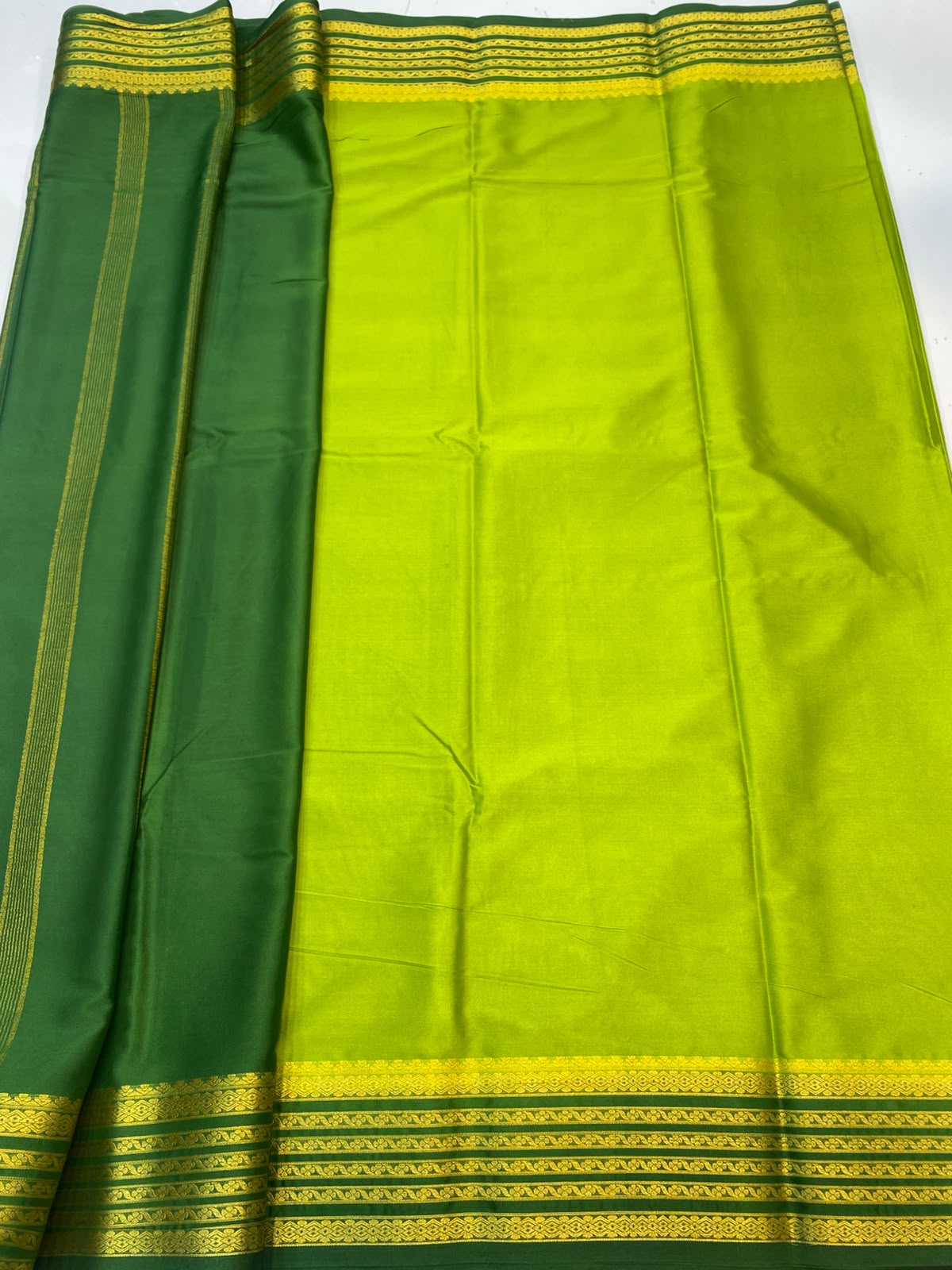 Mysore Crepe Zari Border Saree(3508-R16)