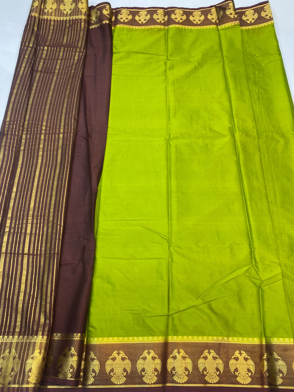 Mysore Crepe Zari Border Saree(3508A-R18)