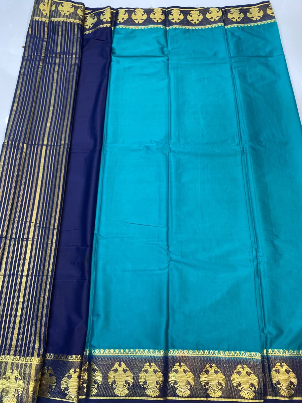 Mysore Crepe Zari Border Saree(3508A-R18)