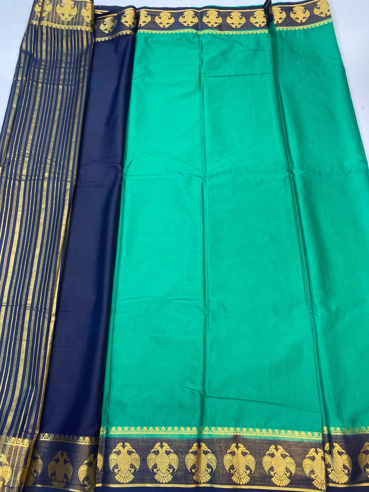Mysore Crepe Zari Border Saree(3508A-R18)