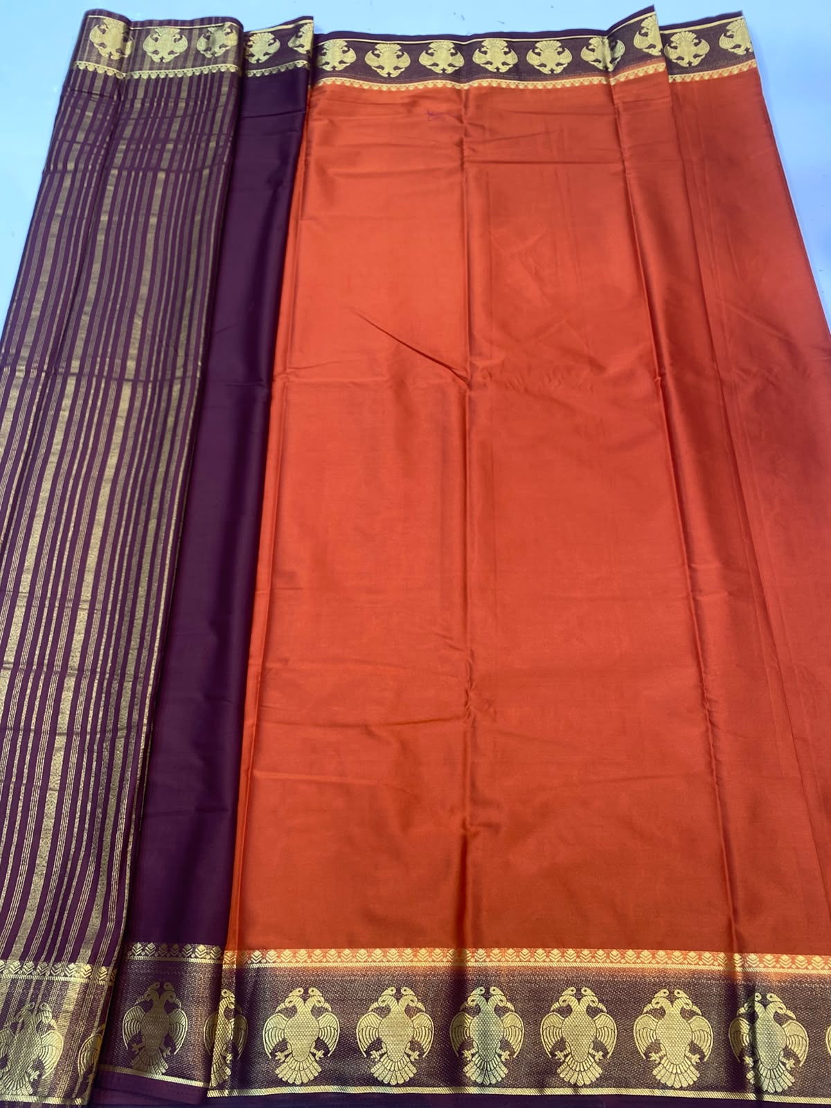 Mysore Crepe Zari Border Saree(3508A-R18)