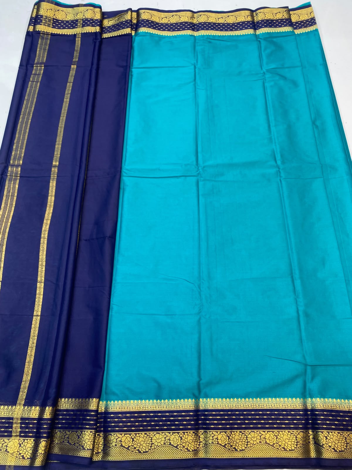 Mysore Crepe Zari Border Saree(3508B-R24)