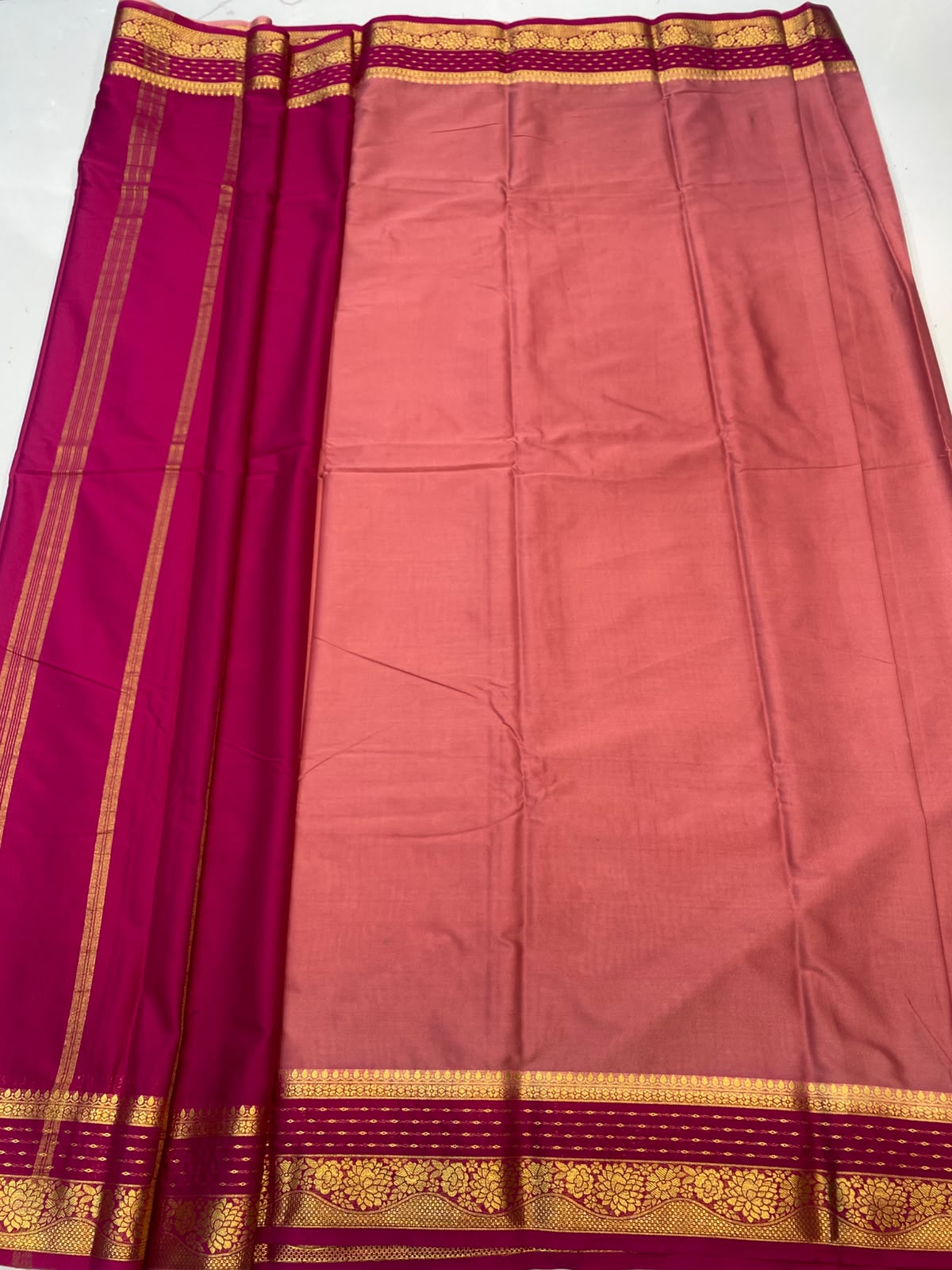 Mysore Crepe Zari Border Saree(3508B-R24)