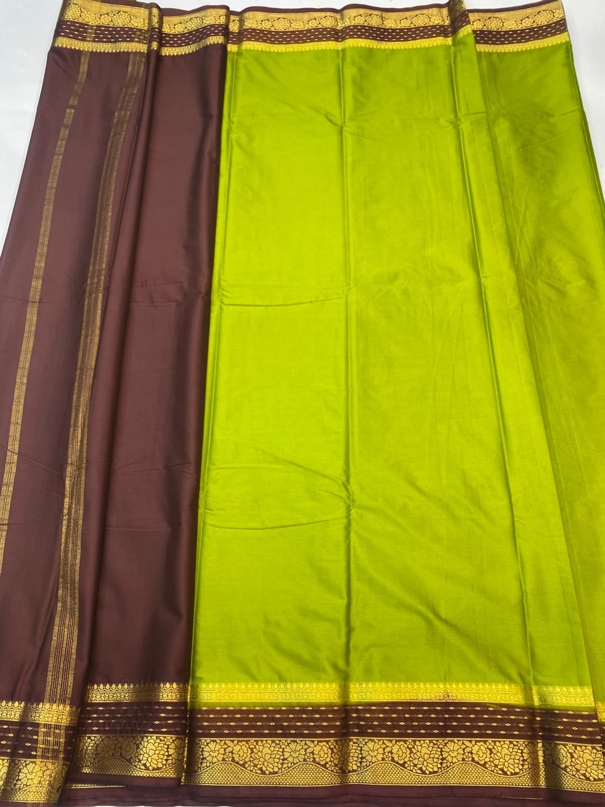 Mysore Crepe Zari Border Saree(3508B-R24)