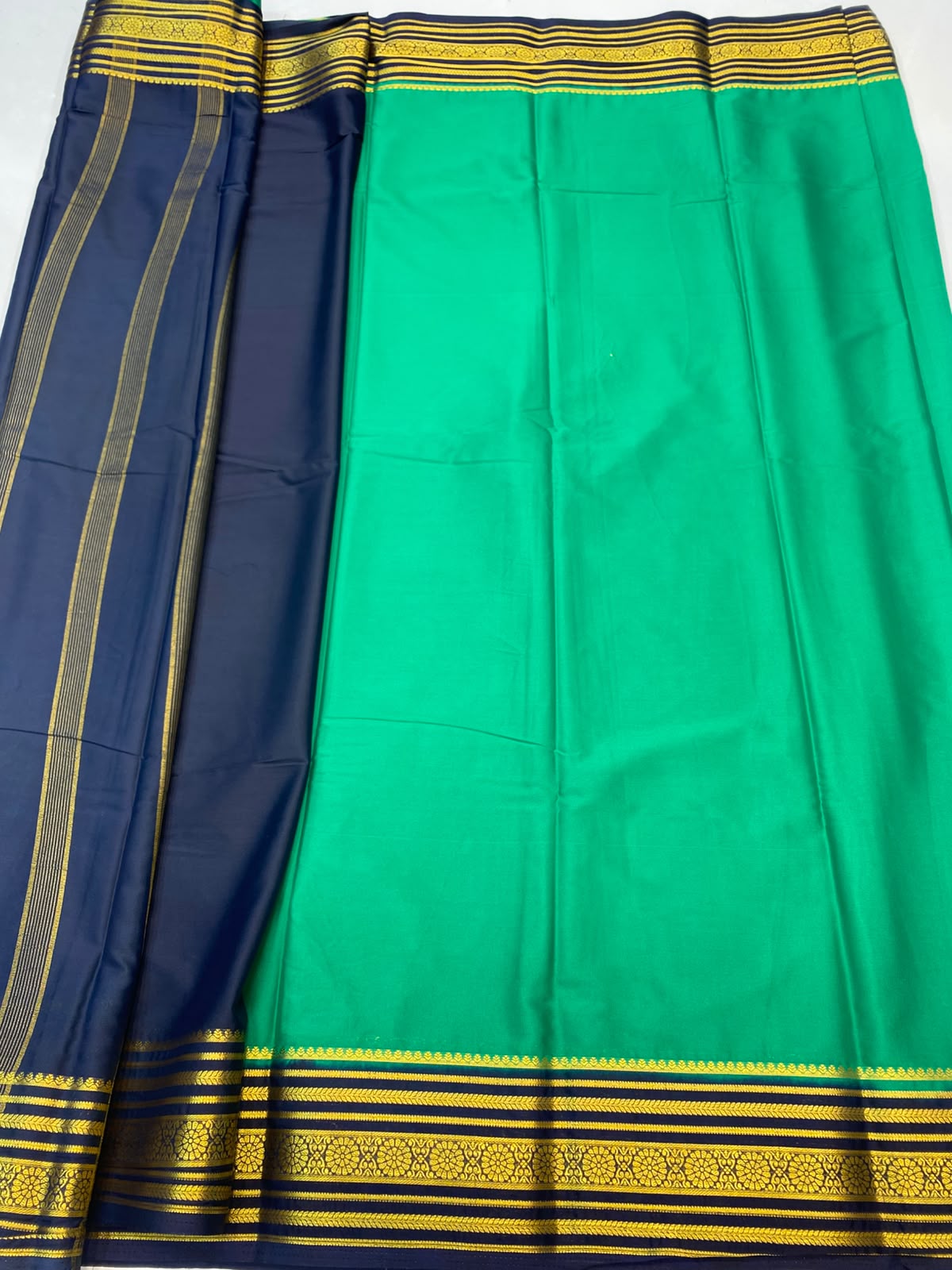 Mysore Crepe Zari Border Saree(3508C-R21)