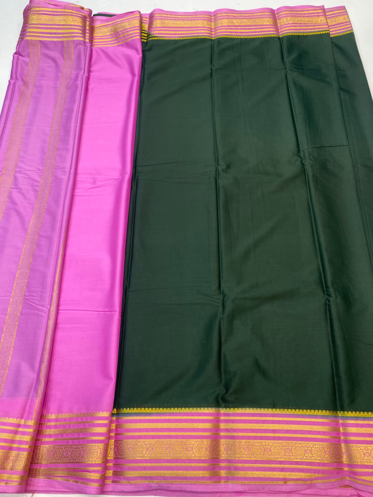 Mysore Crepe Zari Border Saree(3508C-R21)