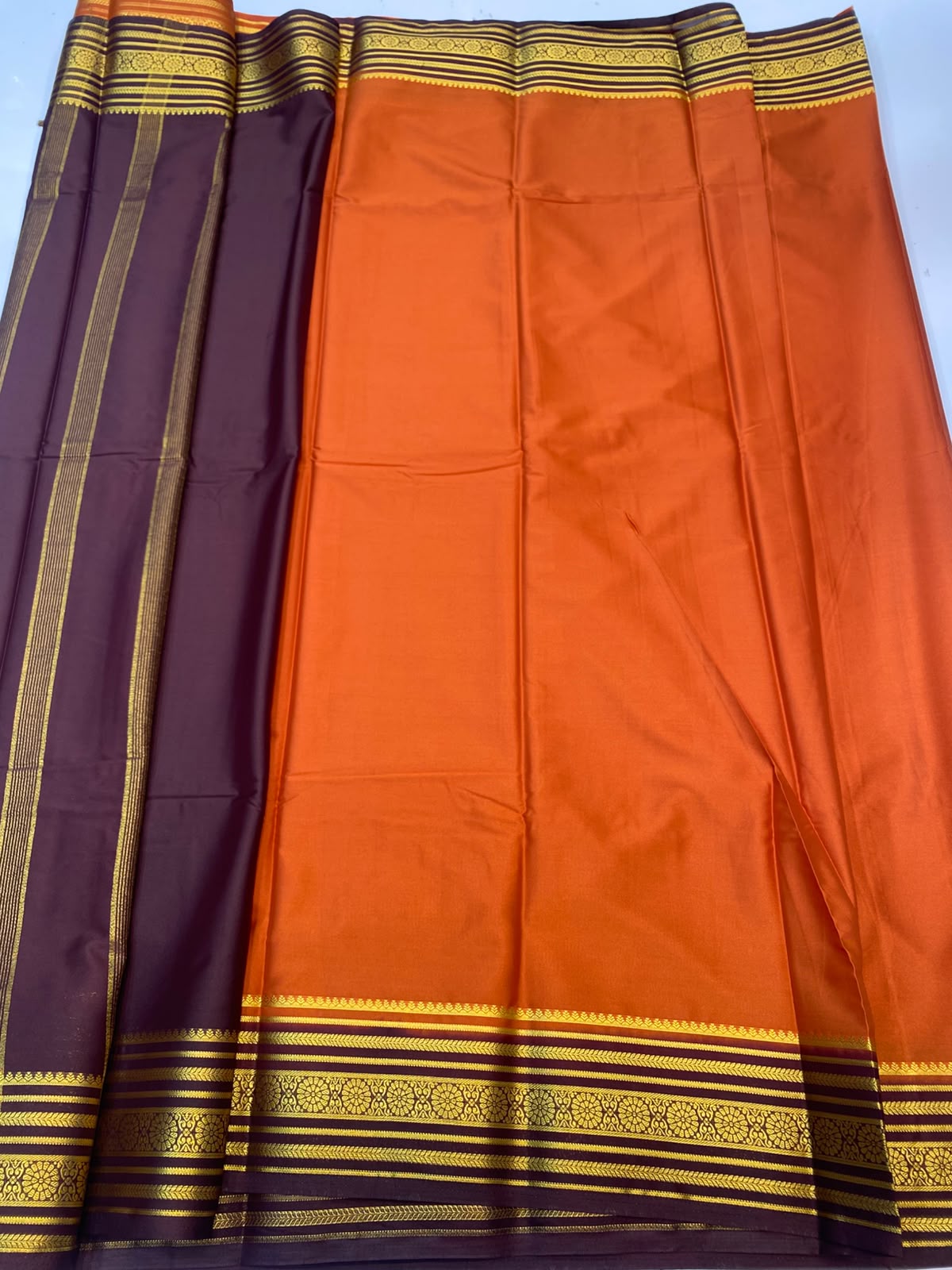 Mysore Crepe Zari Border Saree(3508C-R21)