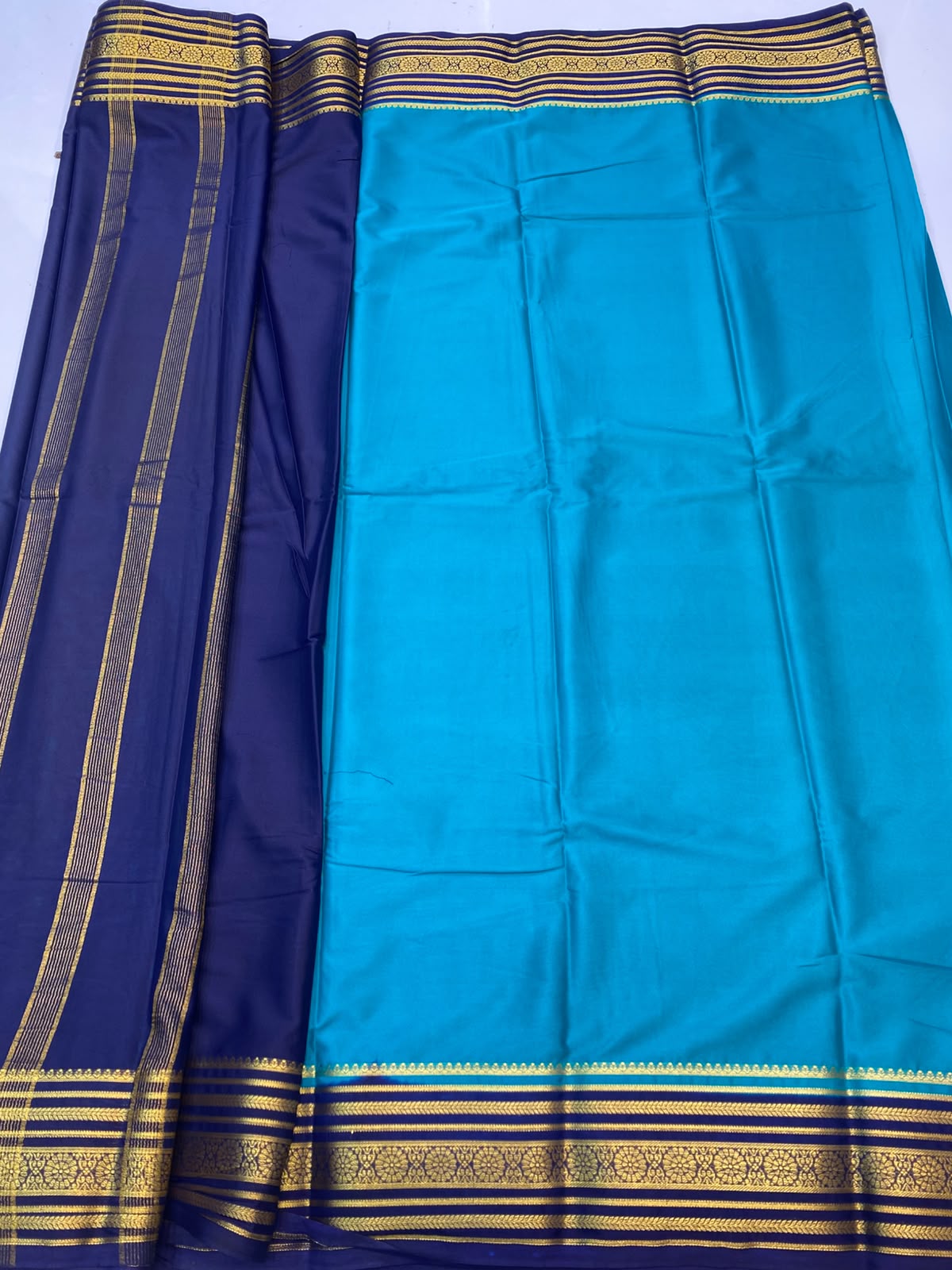 Mysore Crepe Zari Border Saree(3508C-R21)