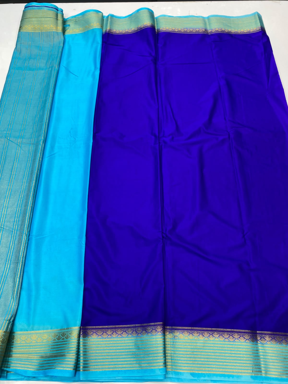 Mysore Crepe Zari Border Saree(3508F-R25)