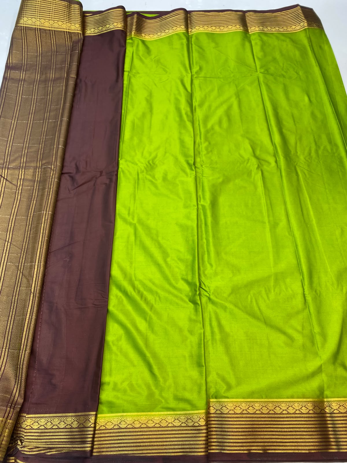 Mysore Crepe Zari Border Saree(3508F-R25)