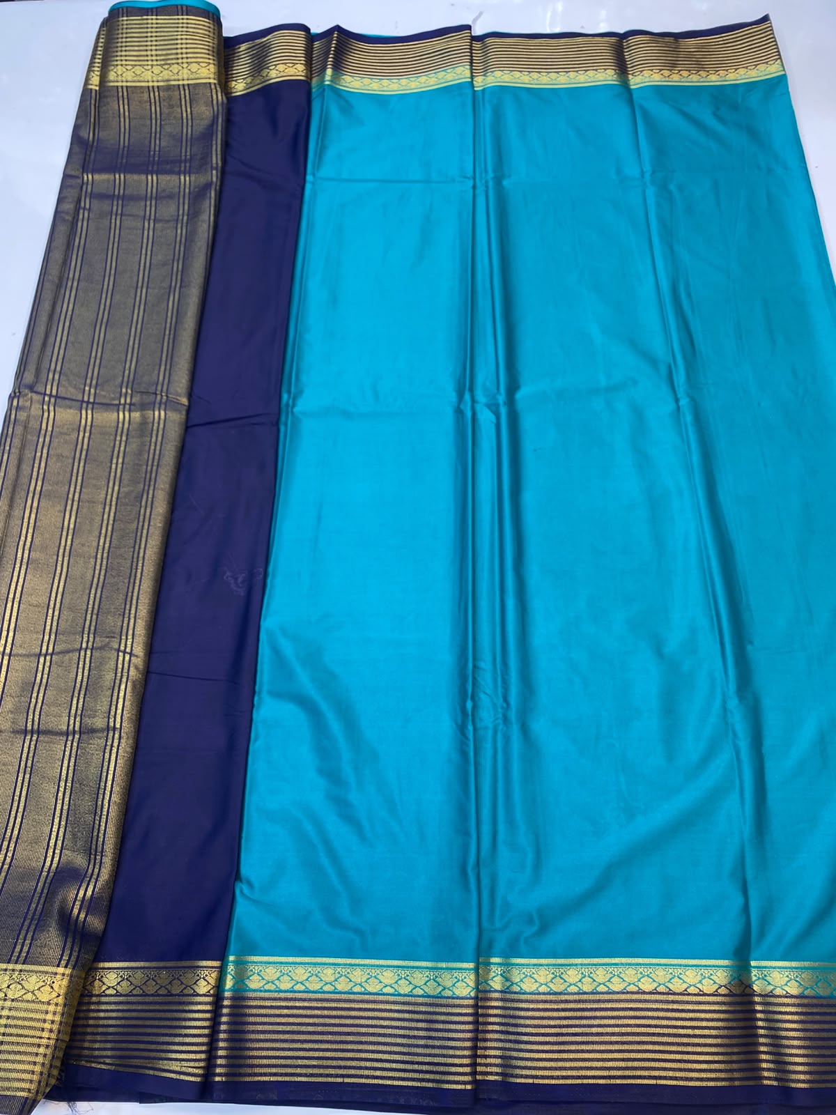 Mysore Crepe Zari Border Saree(3508F-R25)
