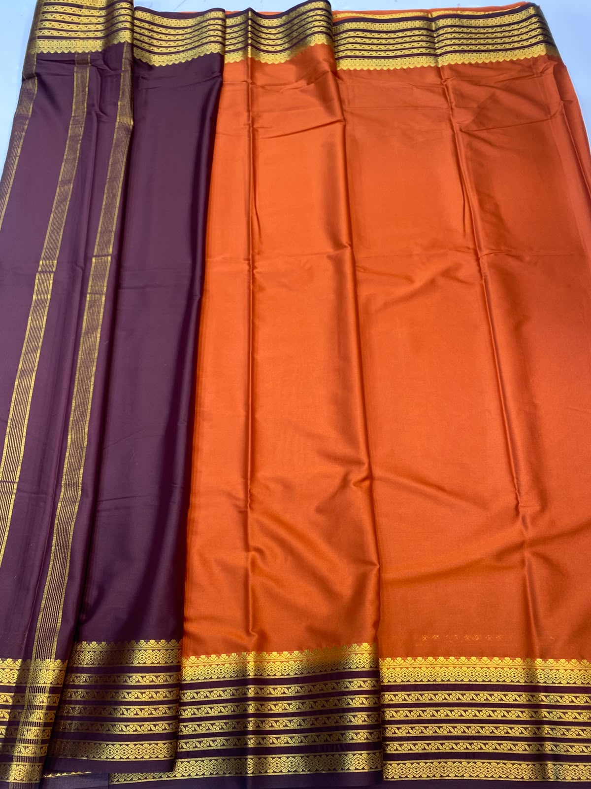 Mysore Crepe Zari Border Saree(3508J-R6)