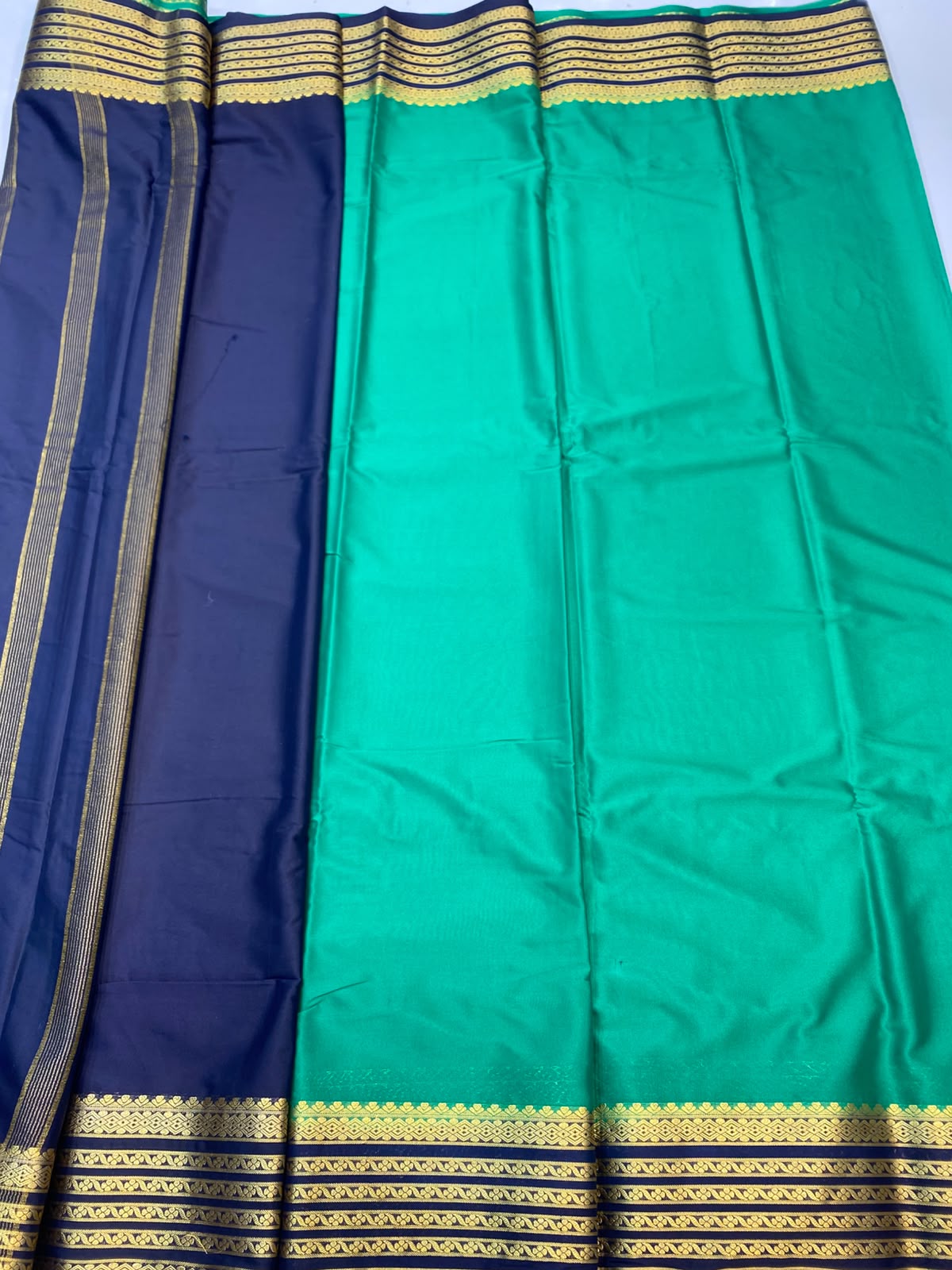 Mysore Crepe Zari Border Saree(3508J-R6)