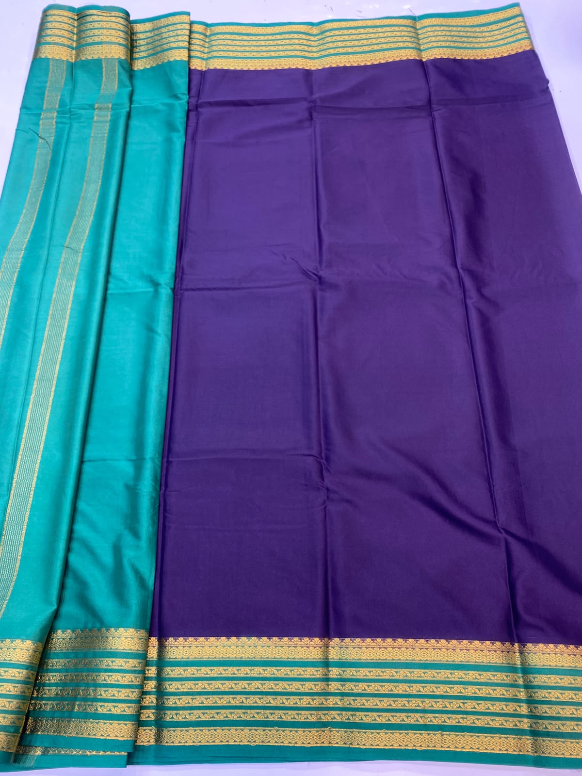 Mysore Crepe Zari Border Saree(3508J-R6)