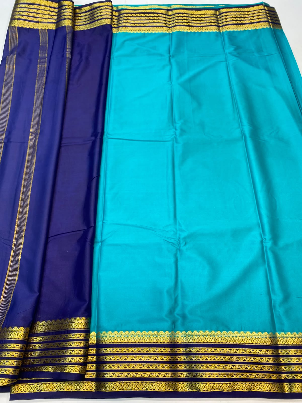 Mysore Crepe Zari Border Saree(3508J-R6)