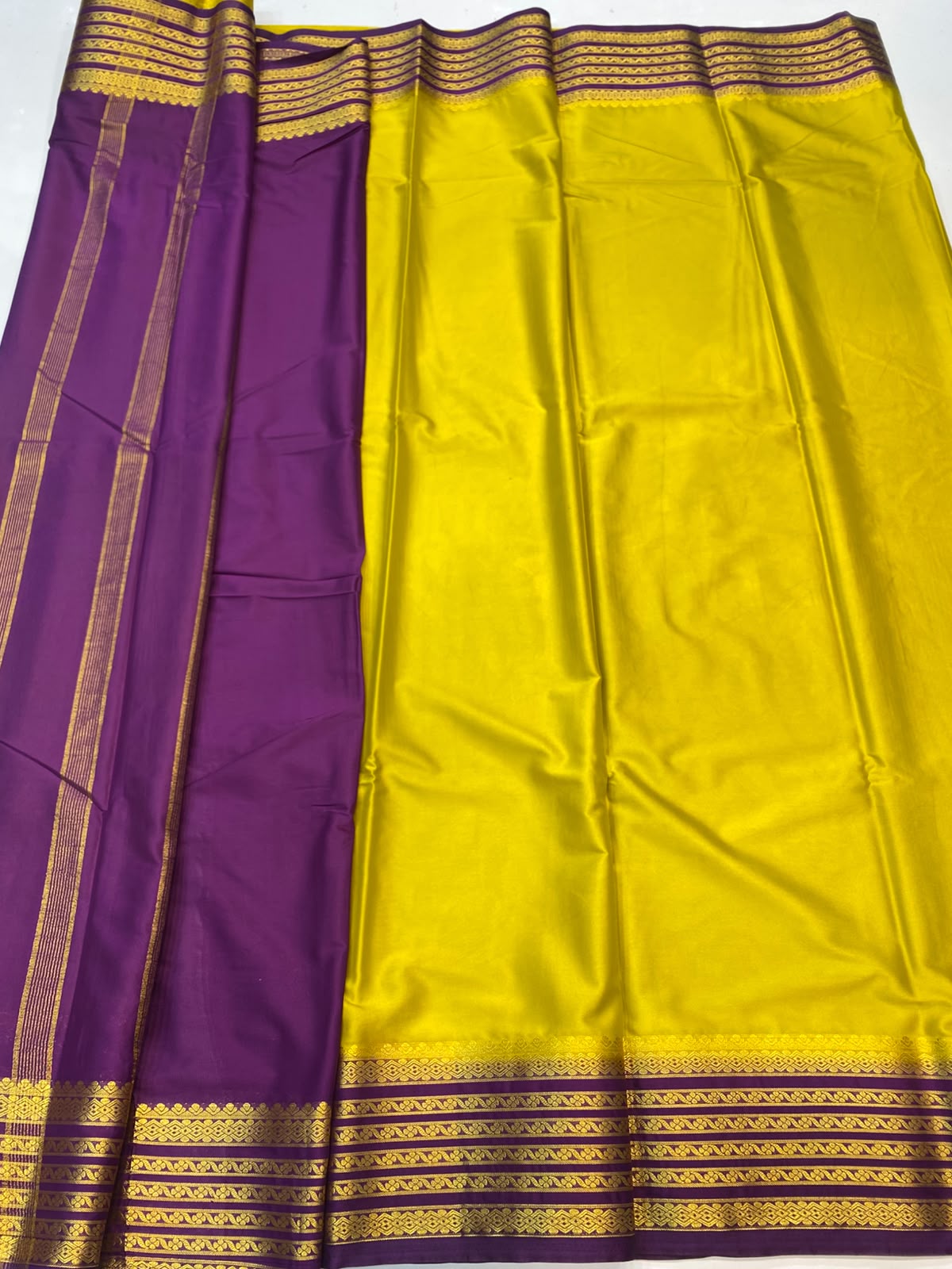 Mysore Crepe Zari Border Saree(3508J-R6)