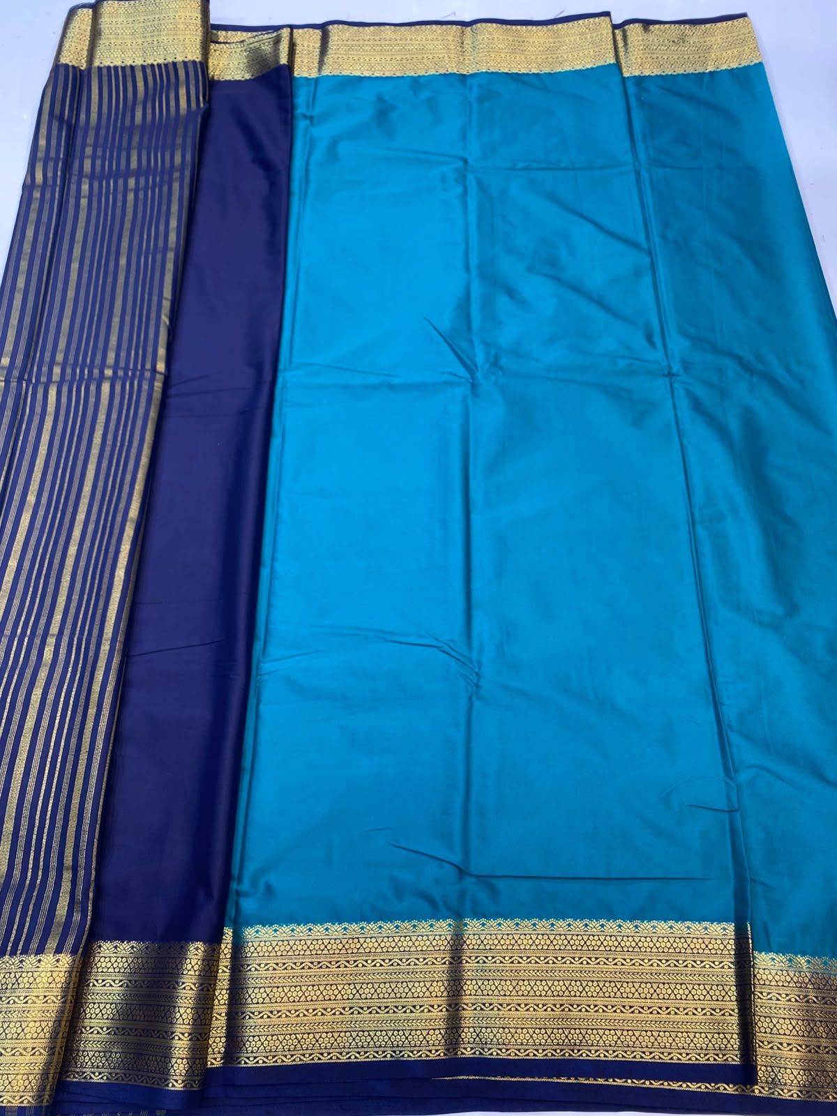 Mysore Crepe Zari Border Saree(3508K-R11)