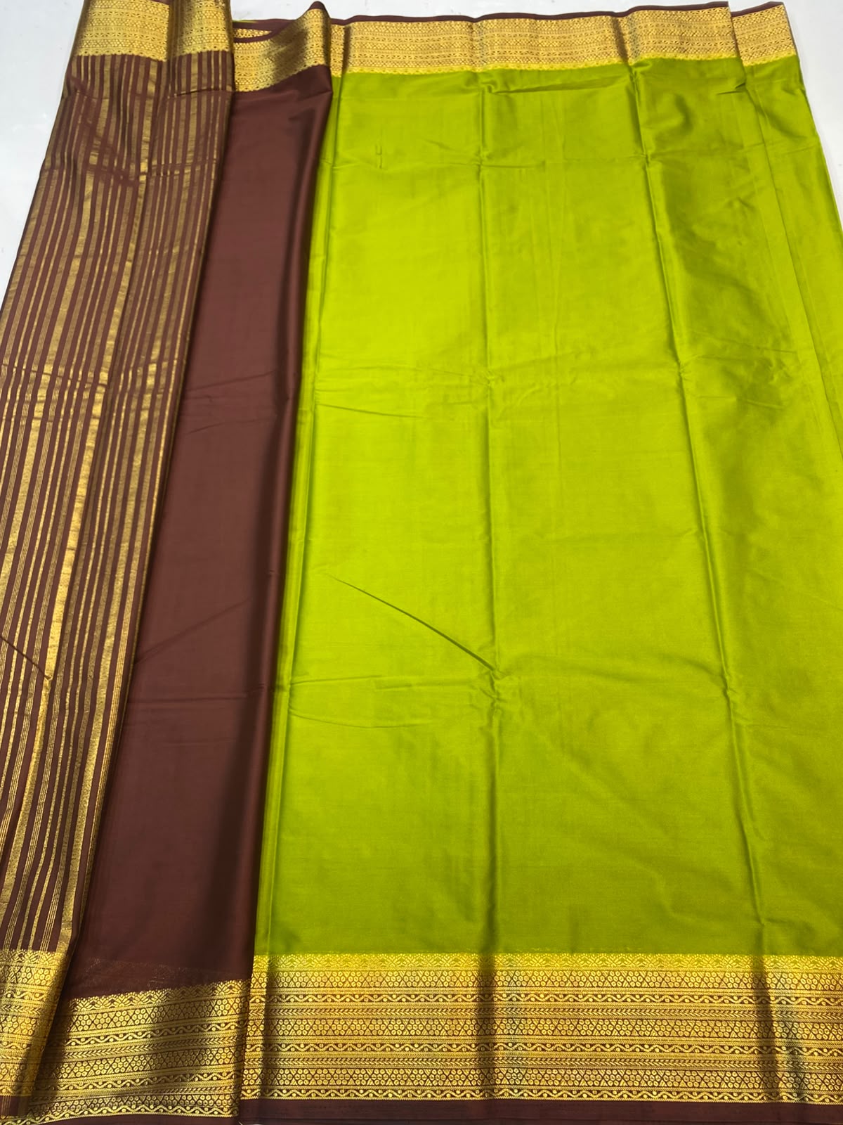 Mysore Crepe Zari Border Saree(3508K-R11)