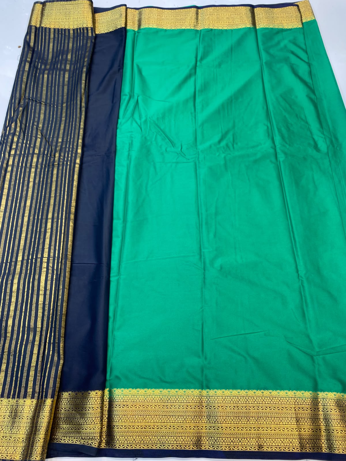 Mysore Crepe Zari Border Saree(3508K-R11)
