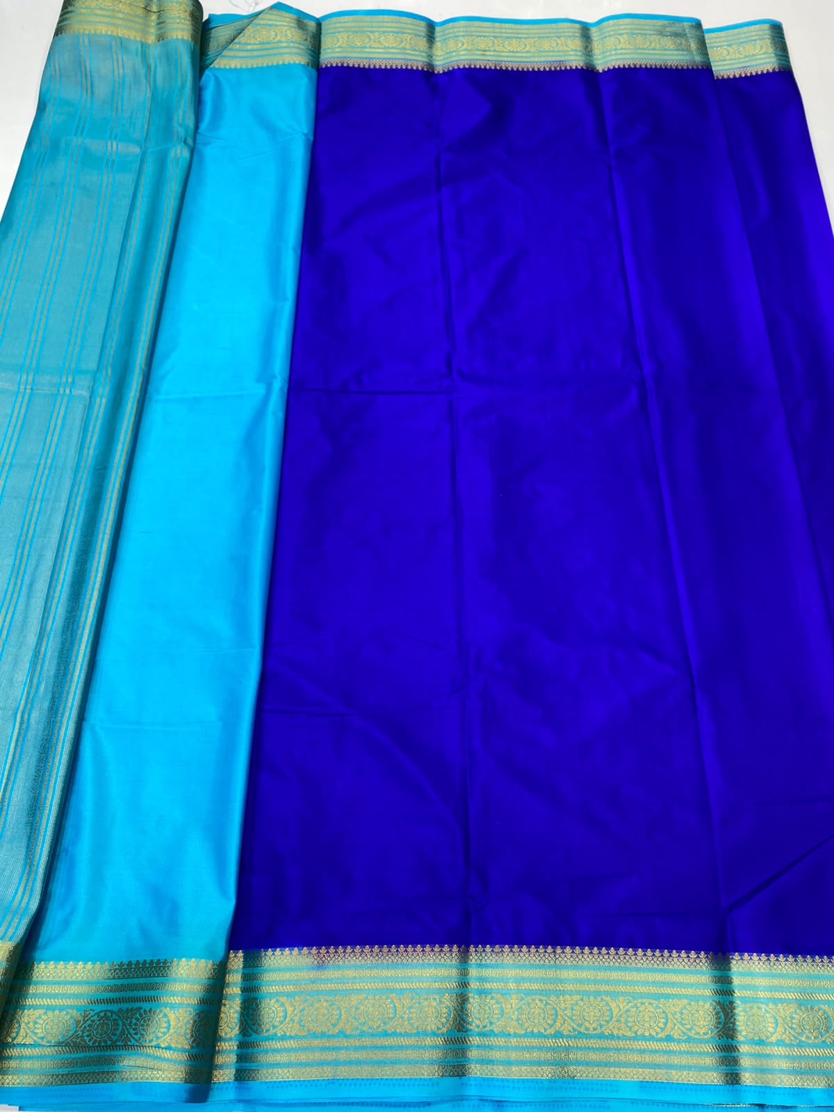 Mysore Crepe Zari Border Saree(3508M-R12)