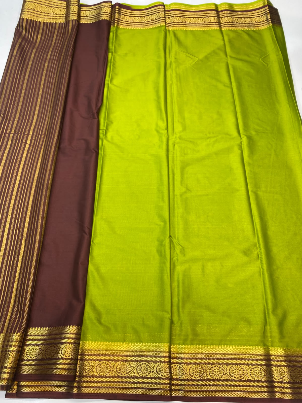 Mysore Crepe Zari Border Saree(3508M-R12)