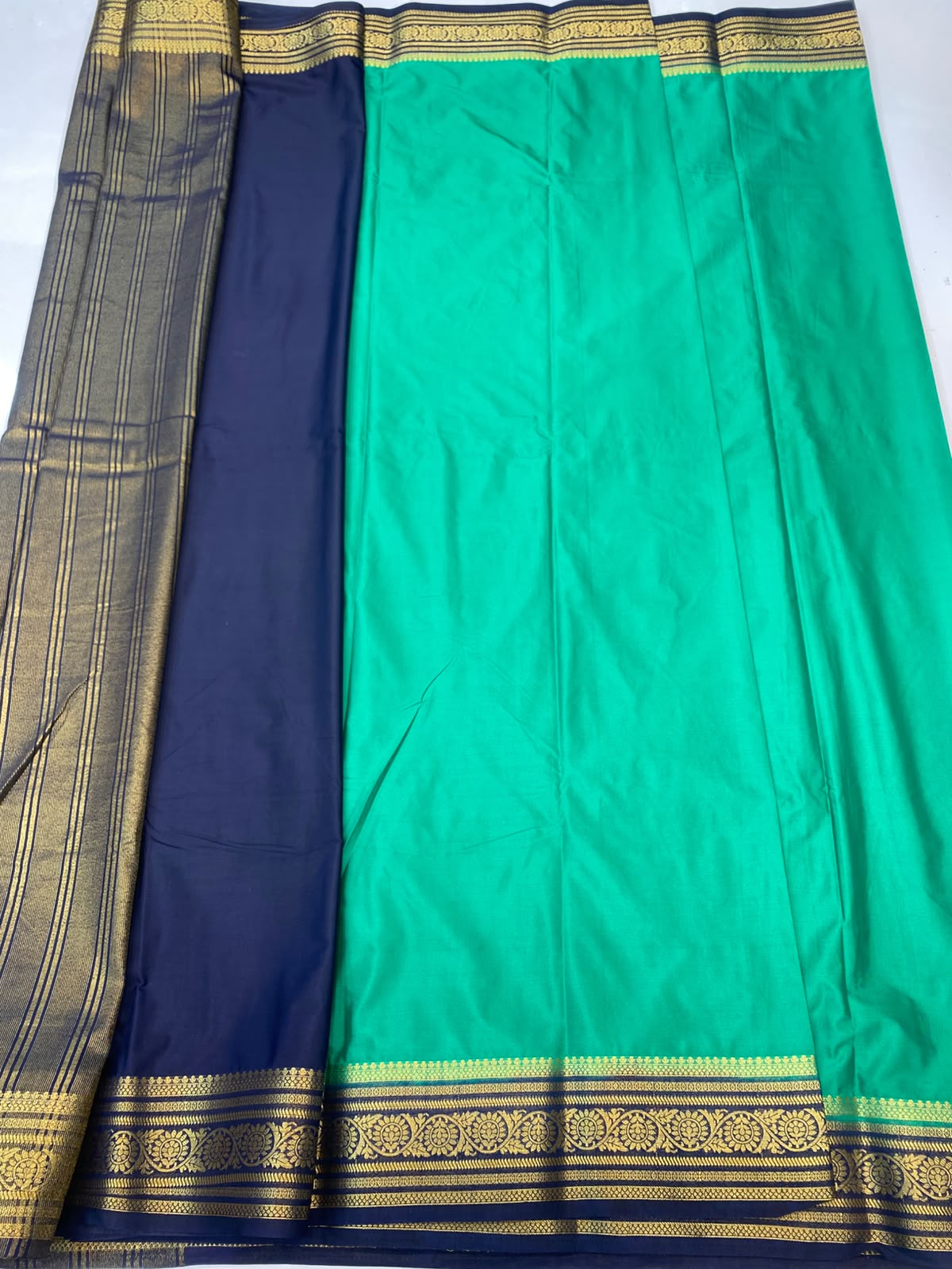 Mysore Crepe Zari Border Saree(3508M-R12)