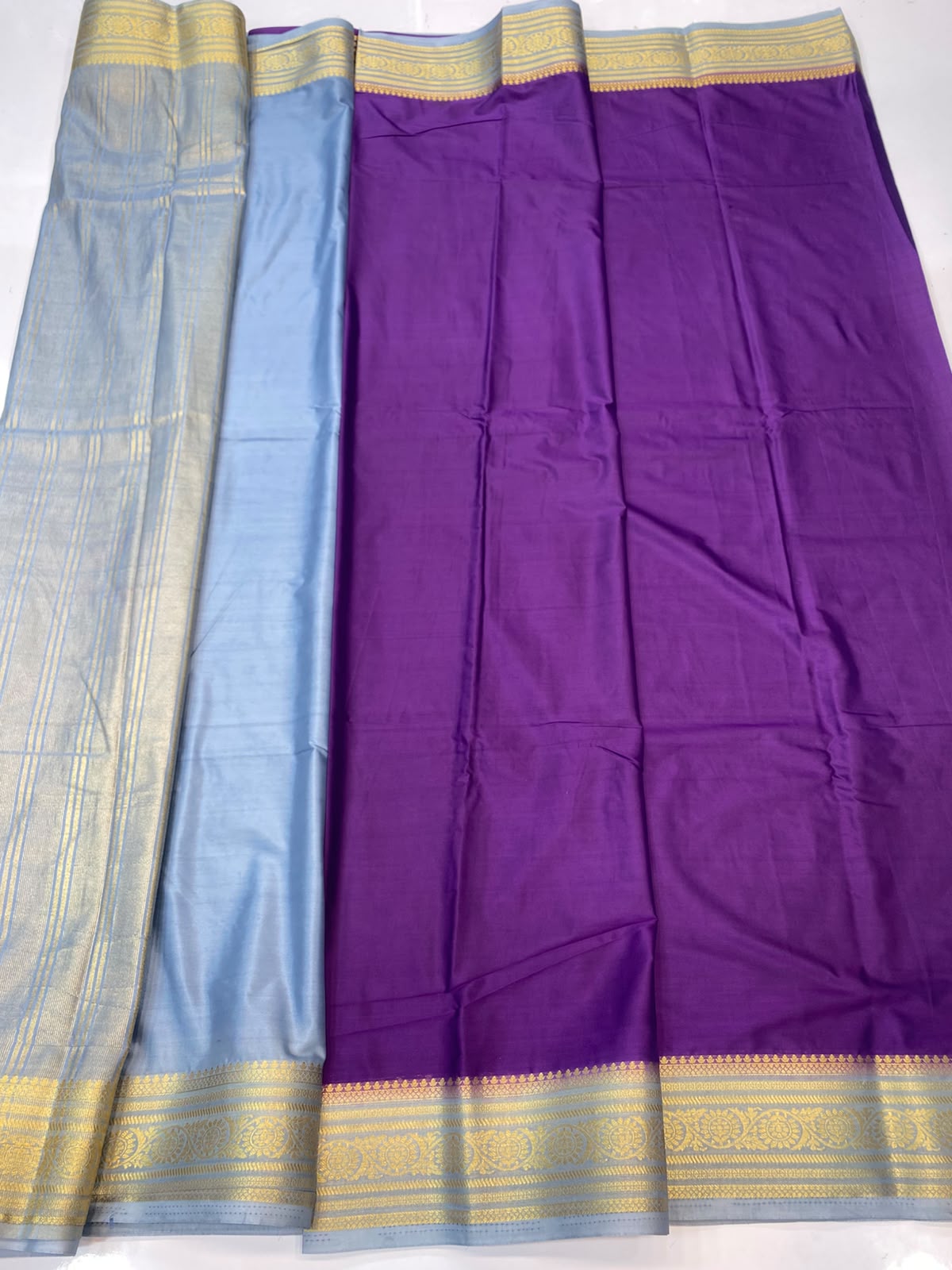 Mysore Crepe Zari Border Saree(3508M-R12)