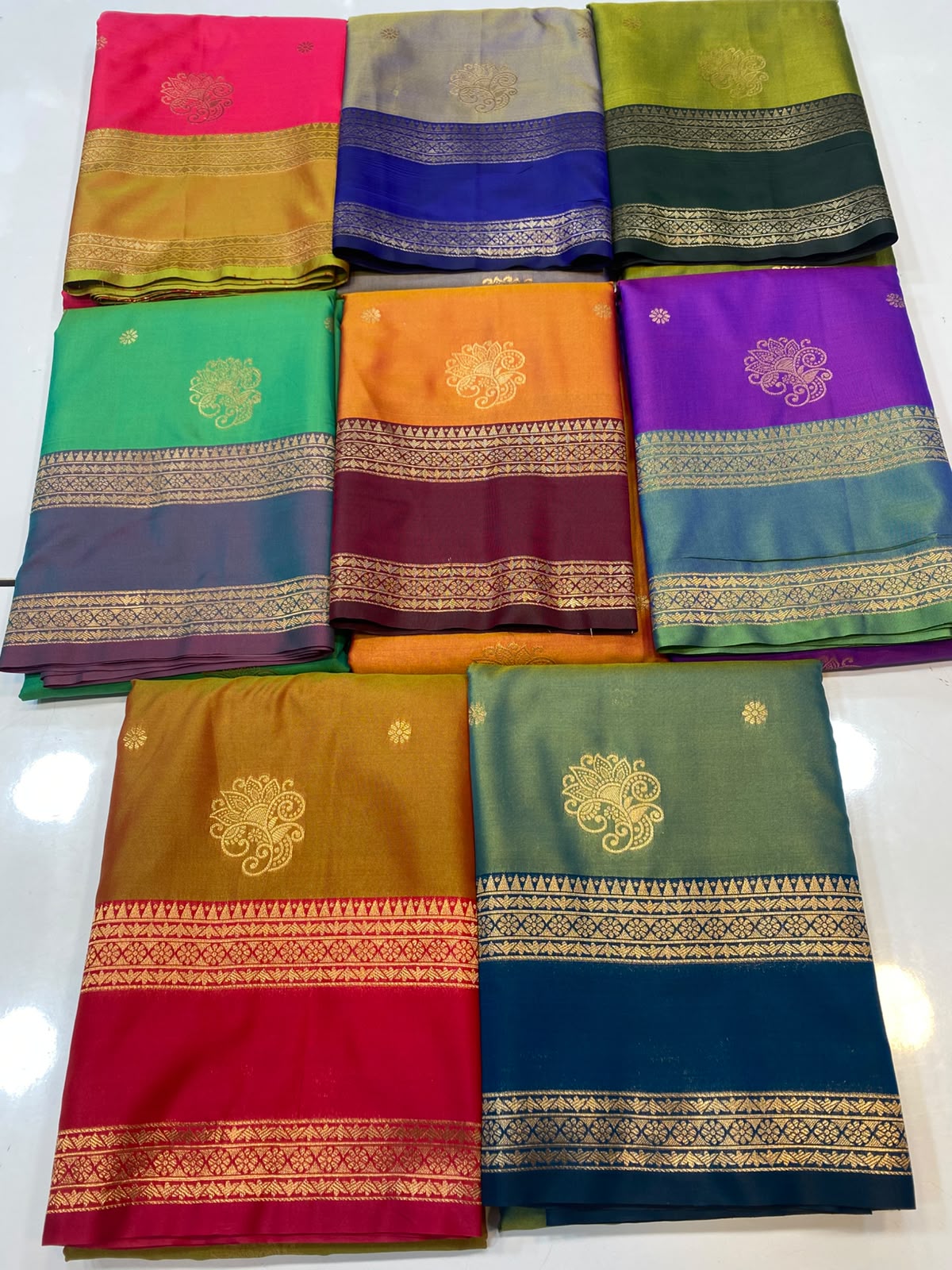 Semi Silk Butta Saree(3777-R15)