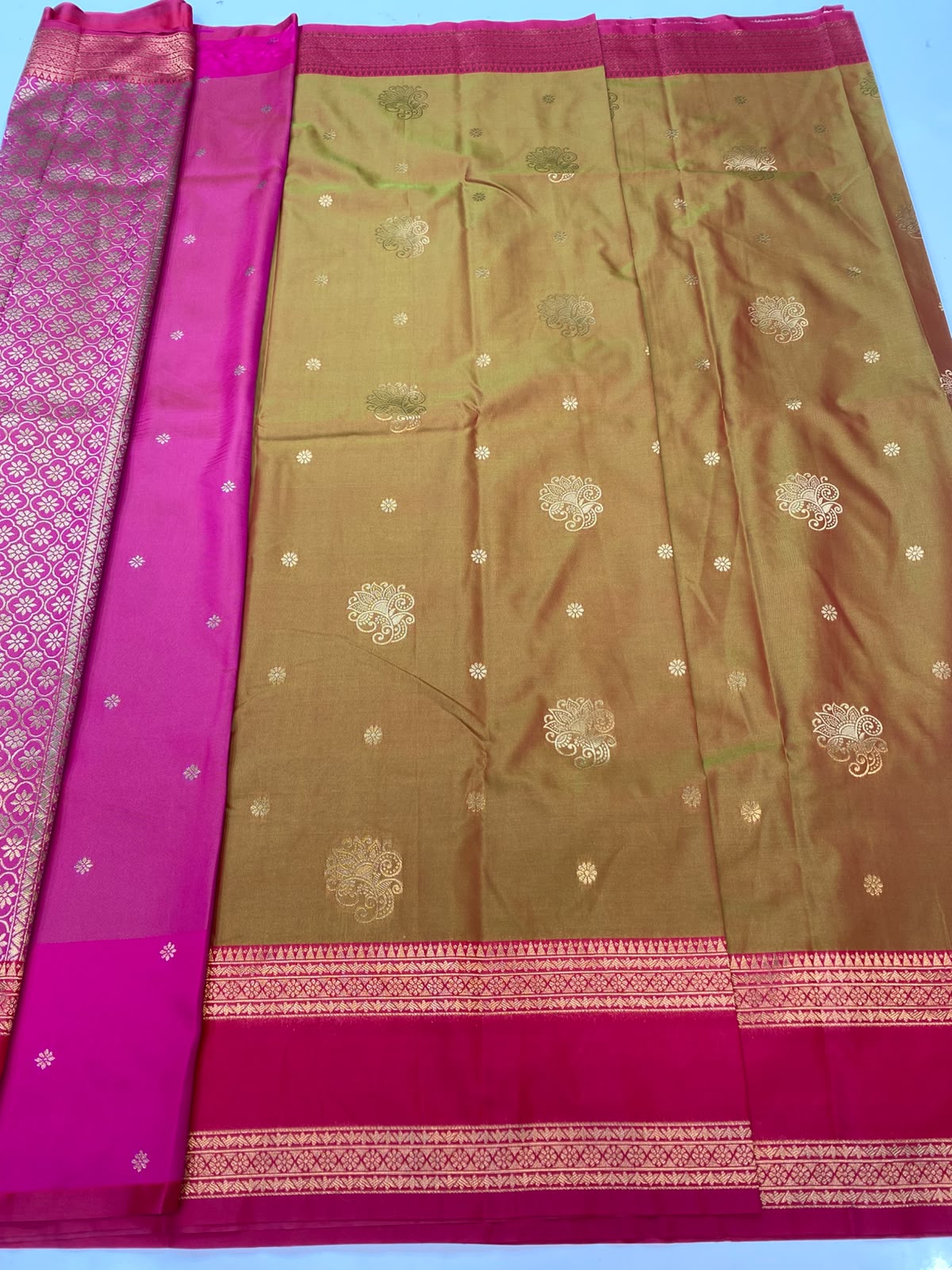 Semi Silk Butta Saree(3777-R15)