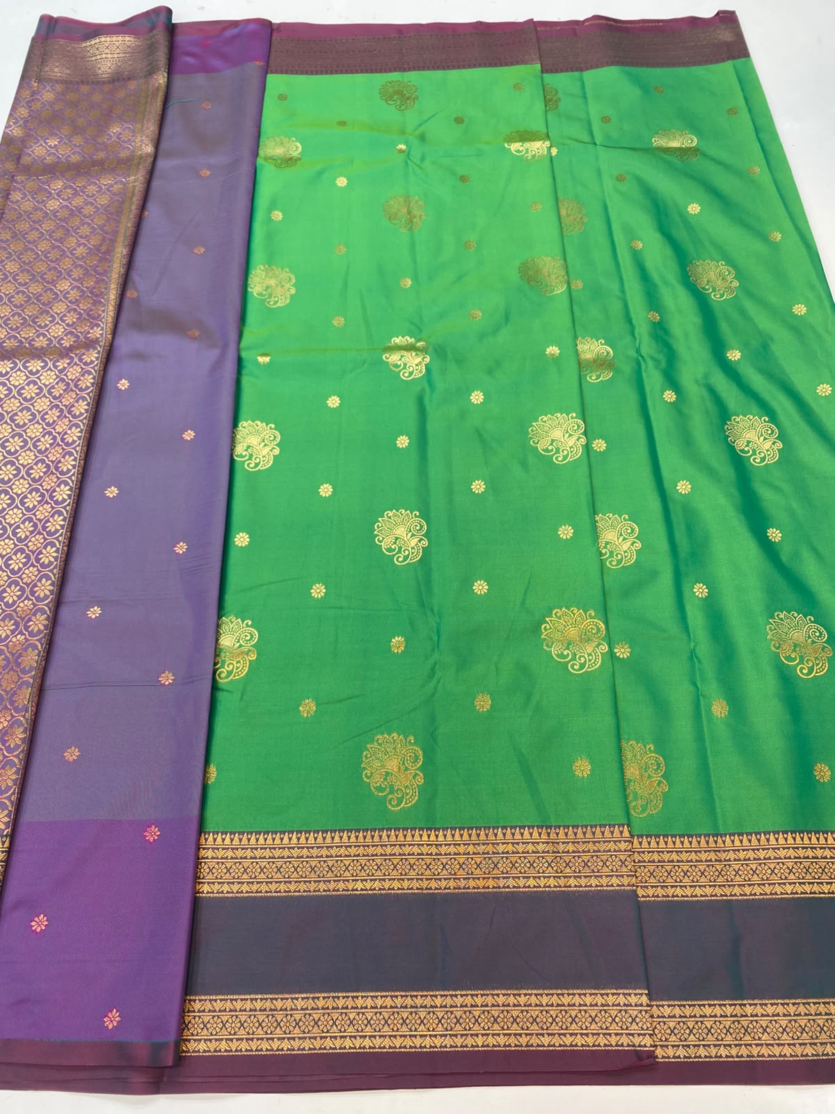 Semi Silk Butta Saree(3777-R15)