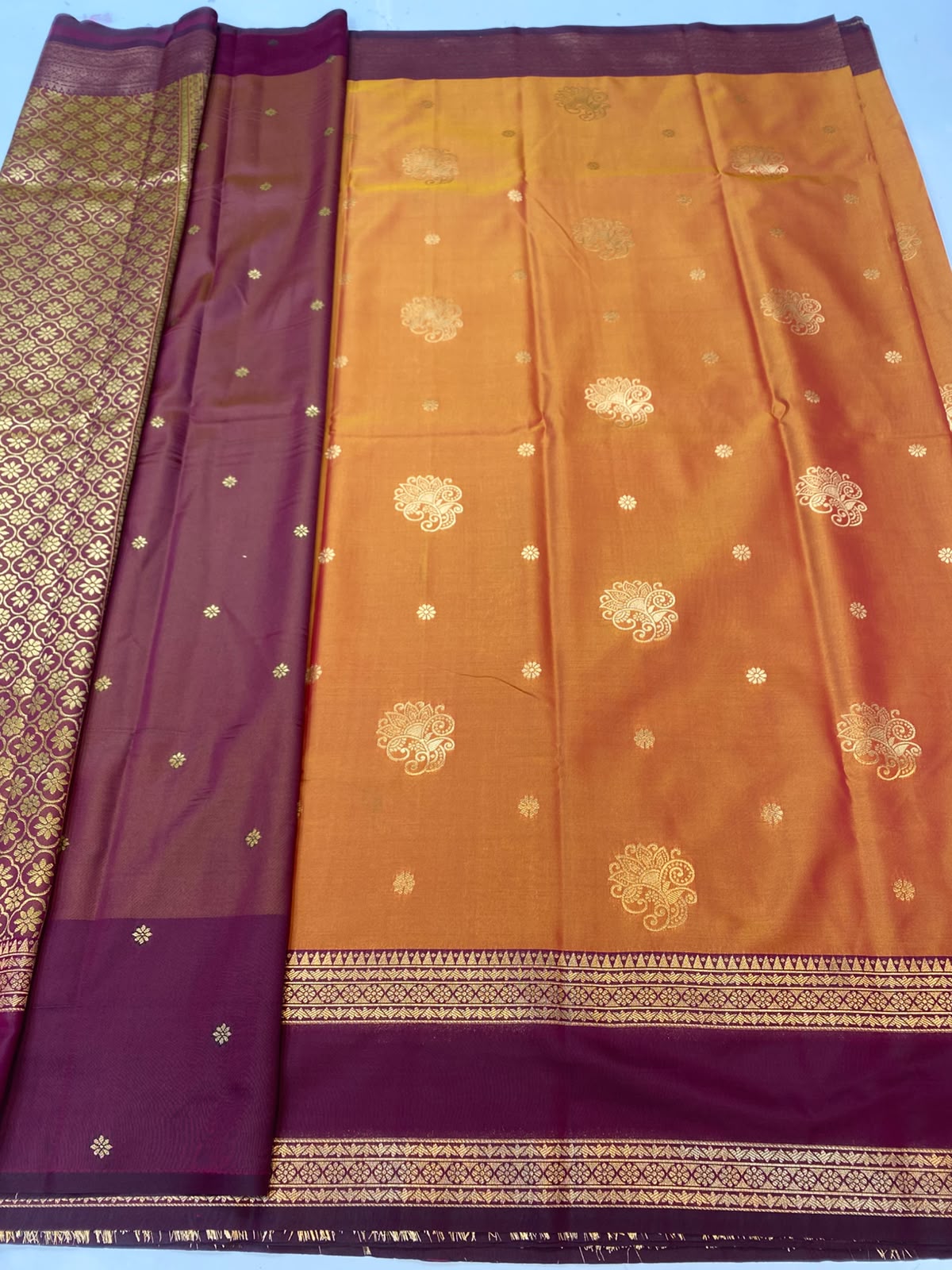 Semi Silk Butta Saree(3777-R15)