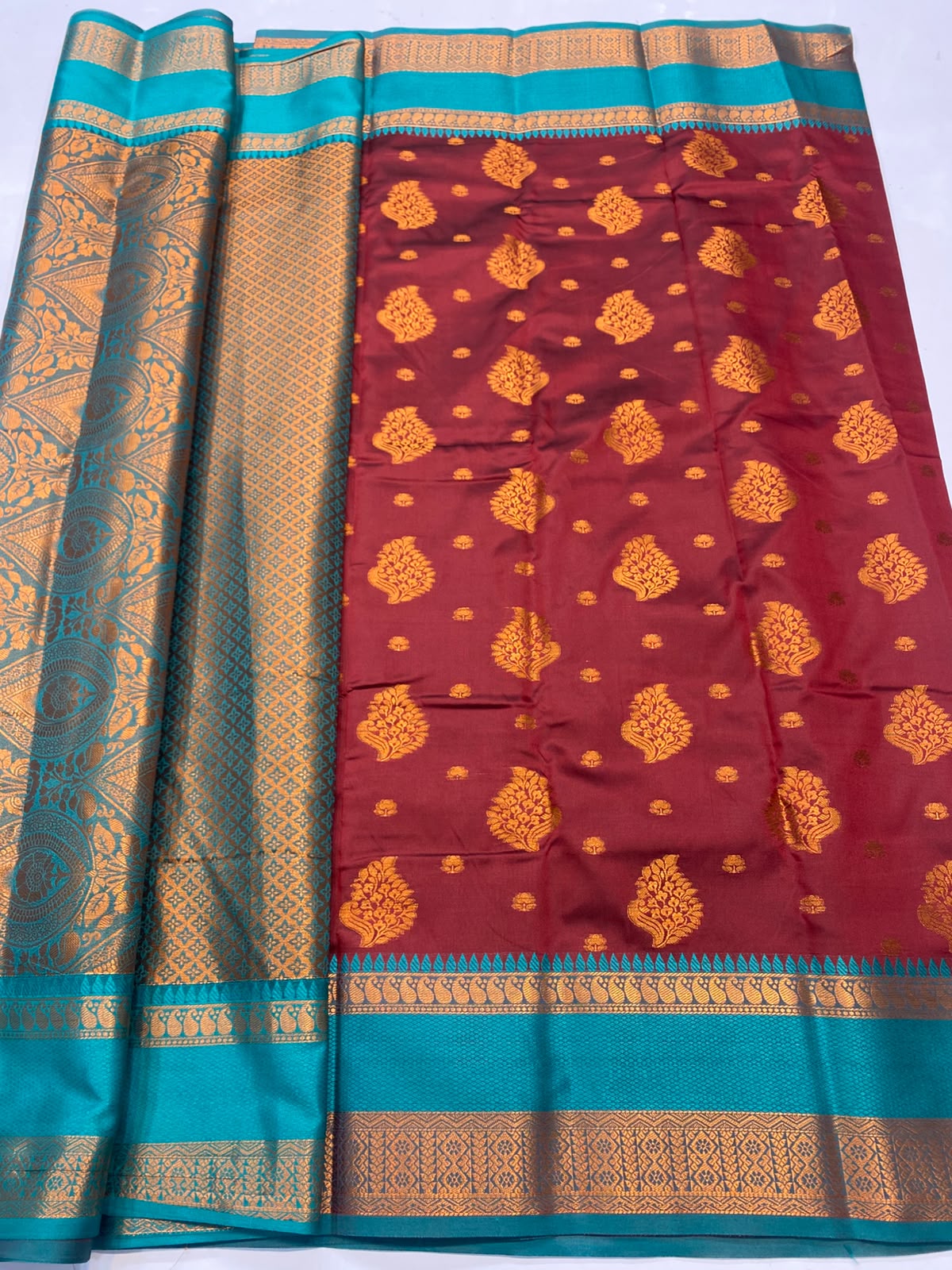 Semi Silk Butta Saree (3795-R5)