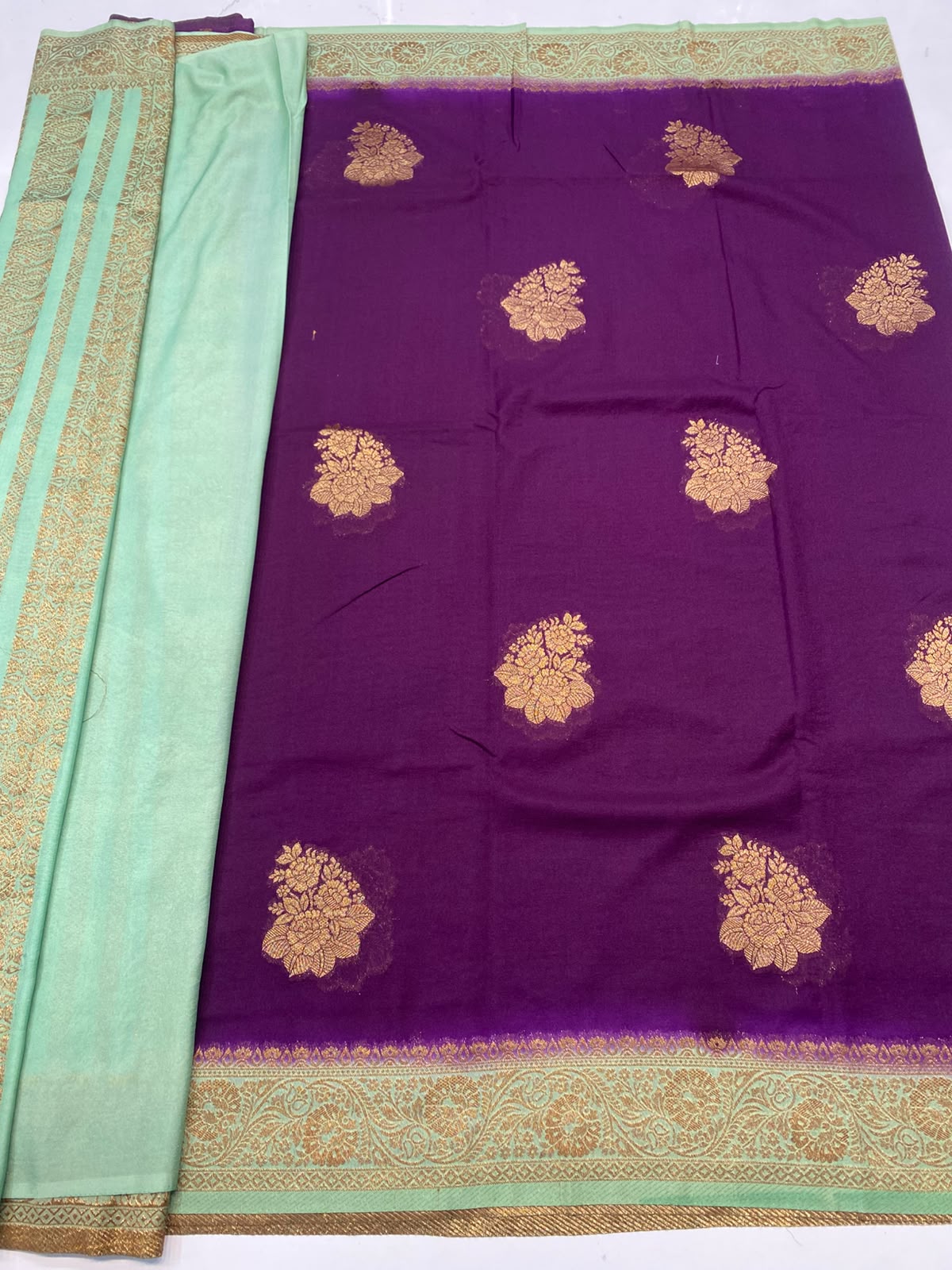 Khaddi Georgette Saree(3783-R22)