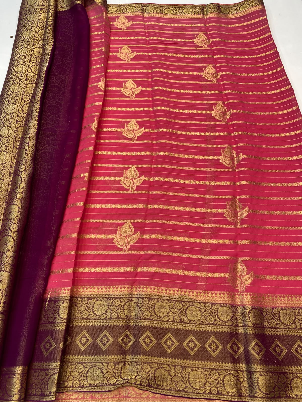 Khaddi Georgette Saree(3793C-R25)