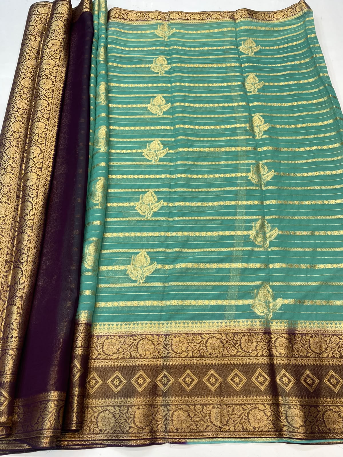 Khaddi Georgette Saree(3793C-R25)