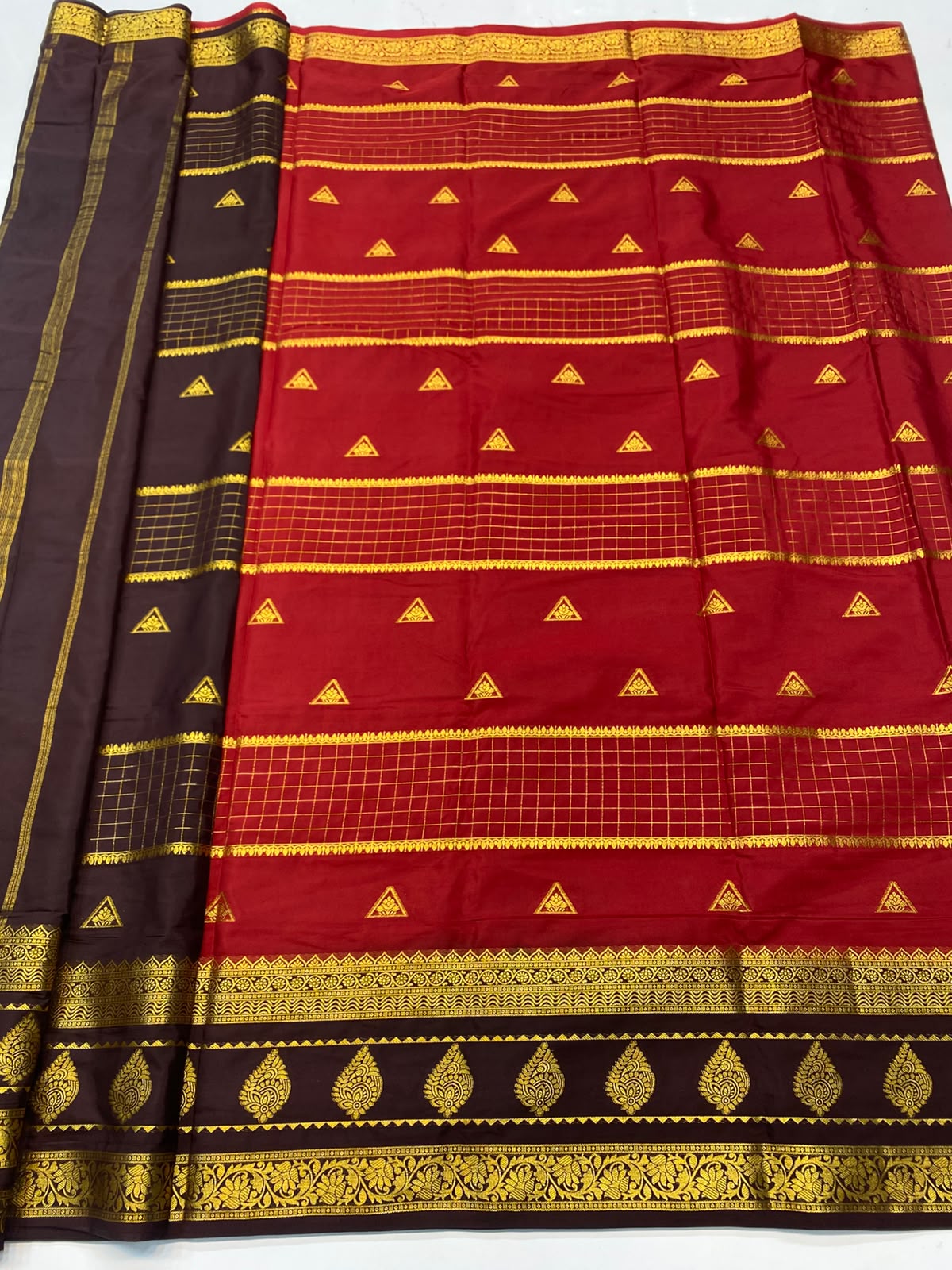 Mysore Chex Butta Saree(3261A-R17)