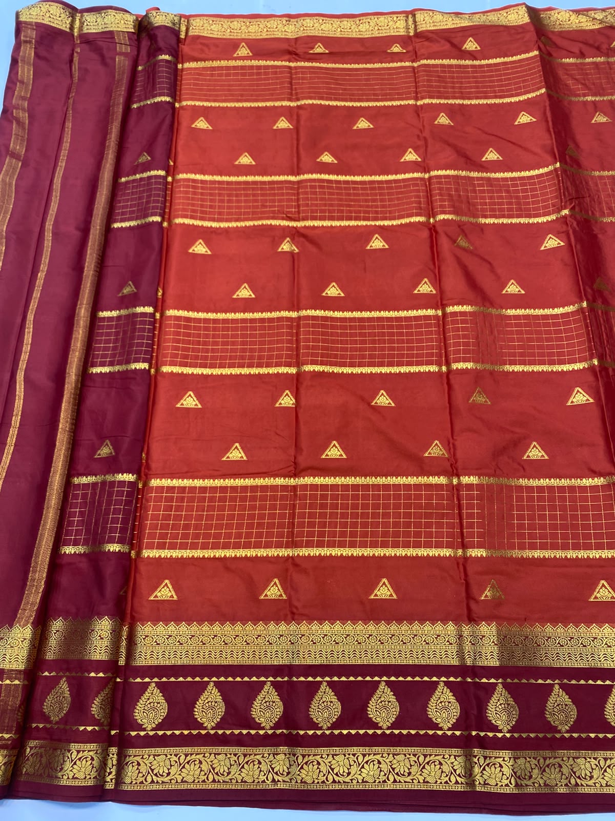 Mysore Chex Butta Saree(3261A-R17)
