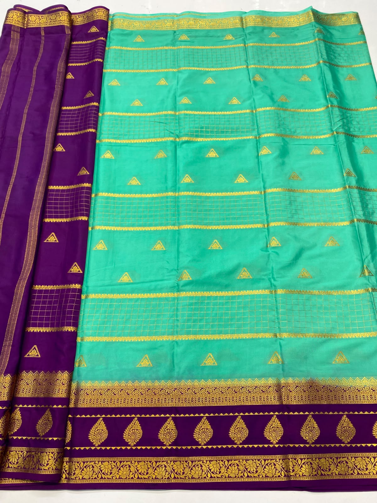 Mysore Chex Butta Saree(3261A-R17)