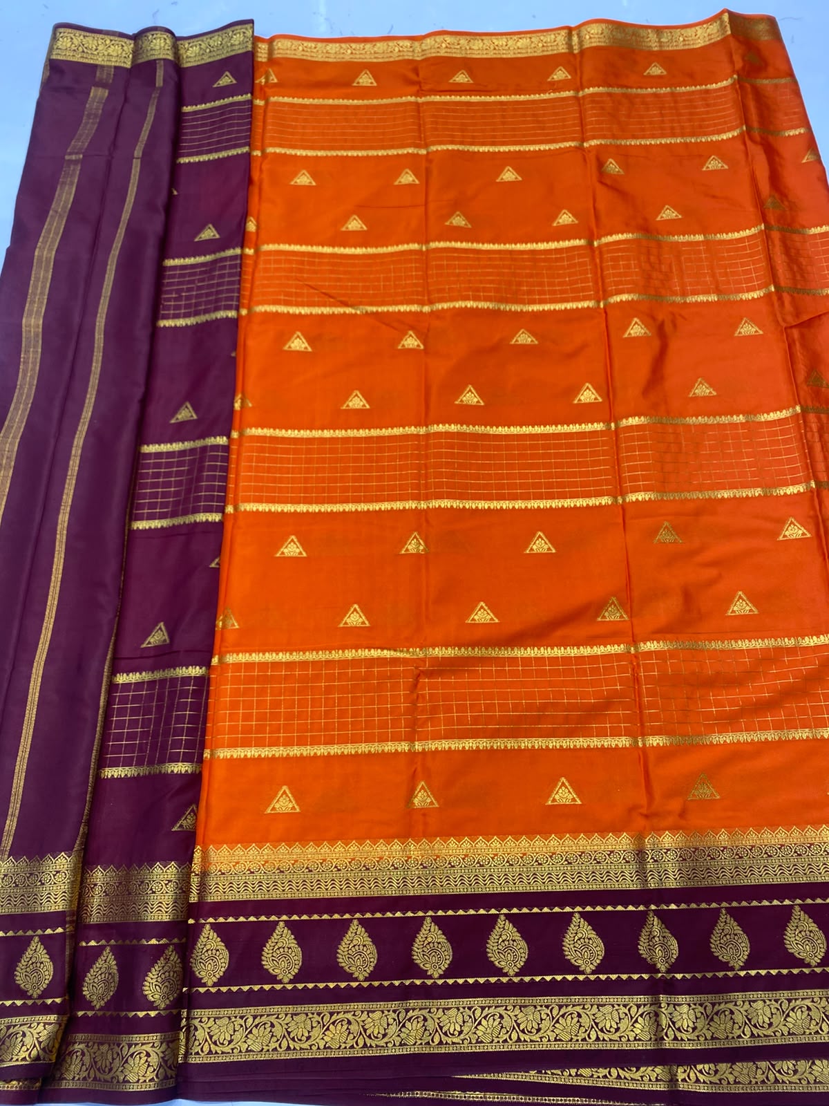 Mysore Chex Butta Saree(3261A-R17)