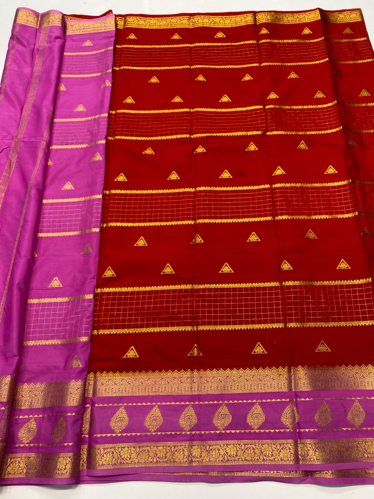 Mysore Chex Butta Saree(3261A-R17)