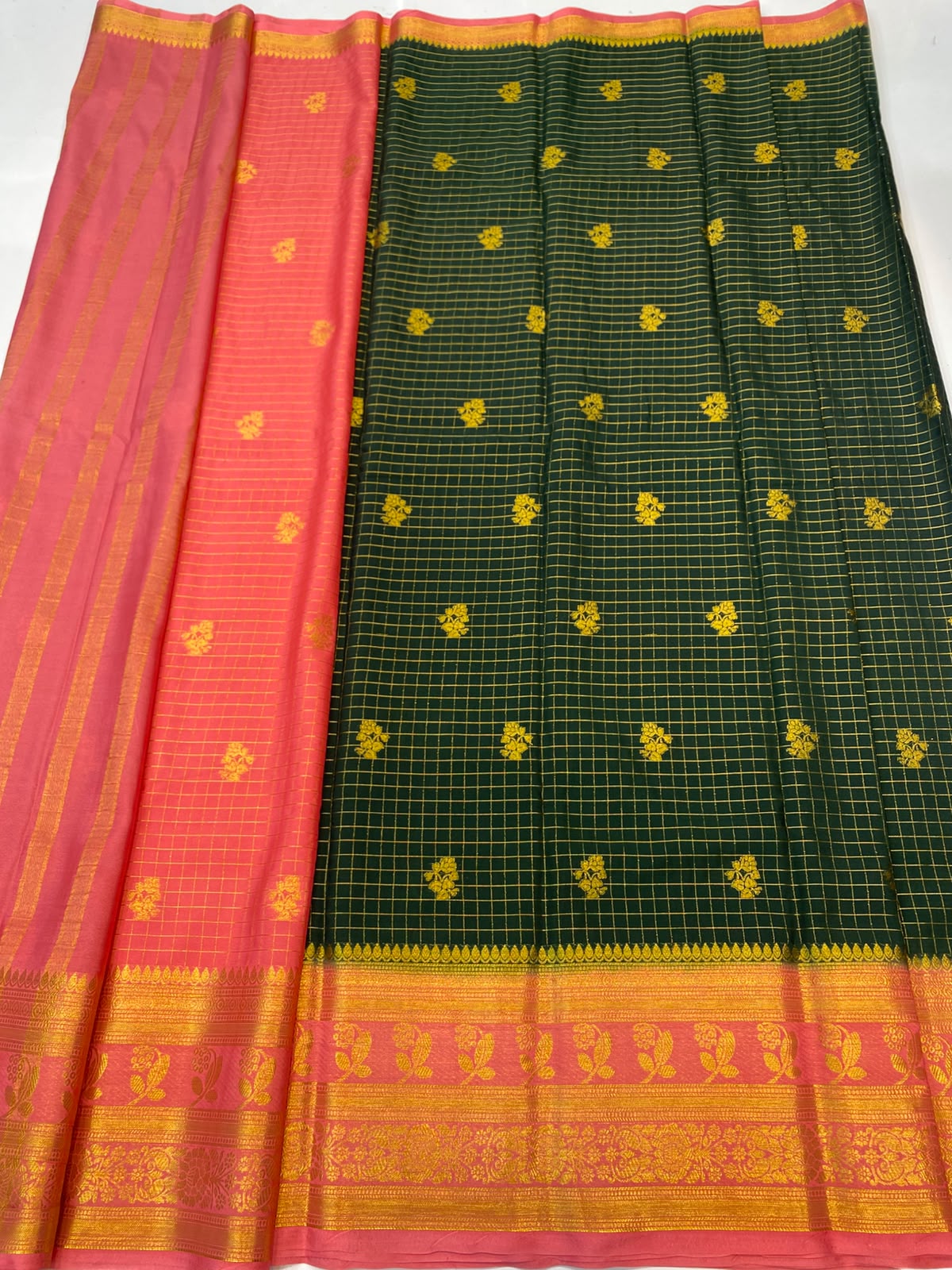 Mysore Chex Butta Saree(3261B-R13)