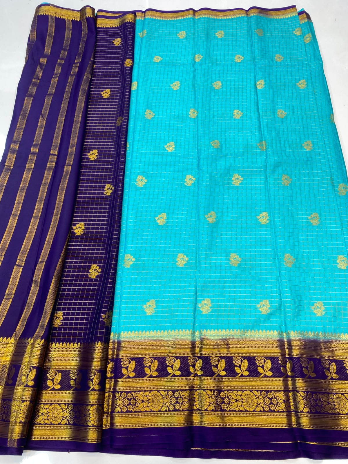 Mysore Chex Butta Saree(3261B-R13)