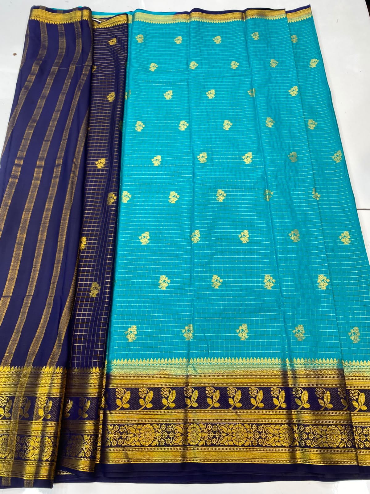 Mysore Chex Butta Saree(3261B-R13)