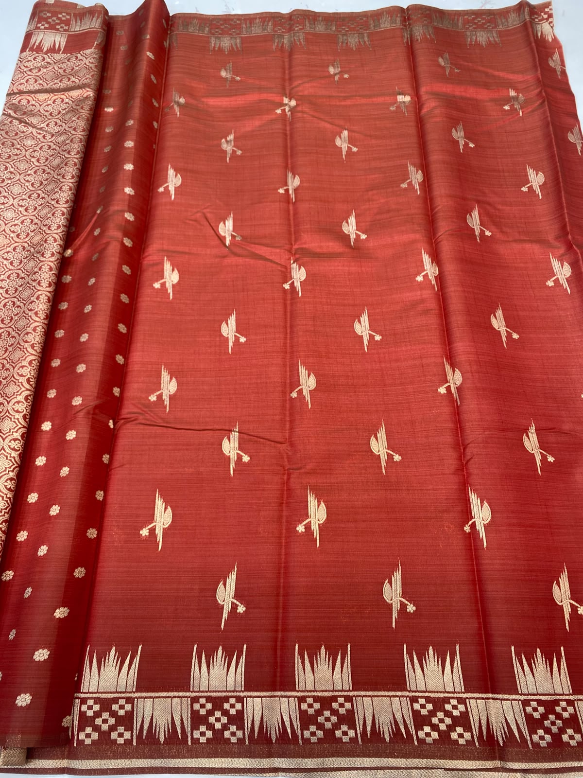 Semi Silk Butta Saree(3792-R7)