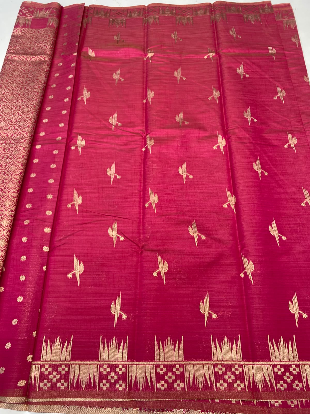 Semi Silk Butta Saree(3792-R7)