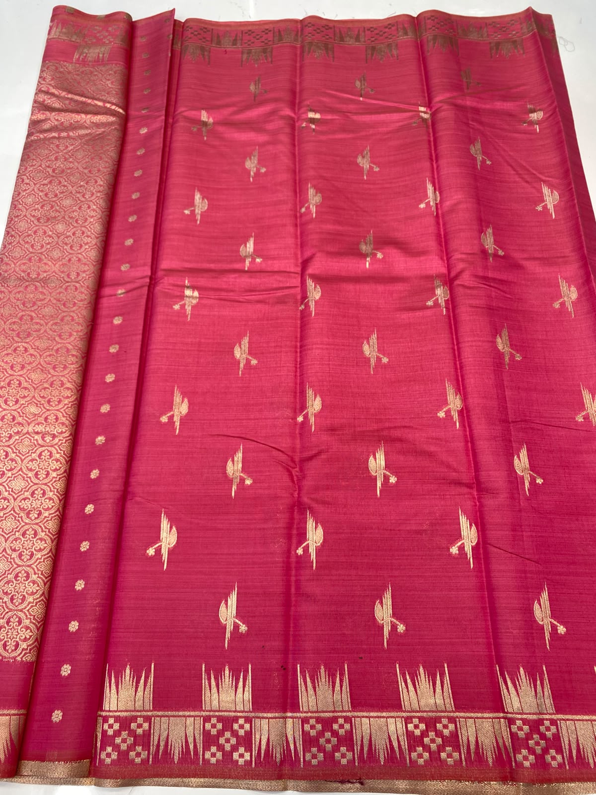 Semi Silk Butta Saree(3792-R7)